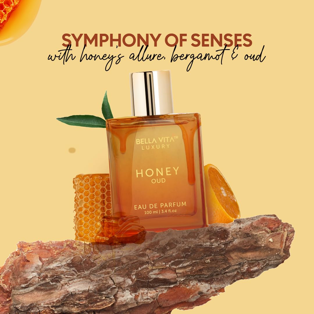 Honey Oud Eau de Parfum (3.4 fl. oz.) | Patchouli, Vanilla, Bergamot, Floral & Spicy + Made with Clean & Vegan Essentials Oils + Cruelty Free | Long-Lasting Unisex Fragrance - Image 3