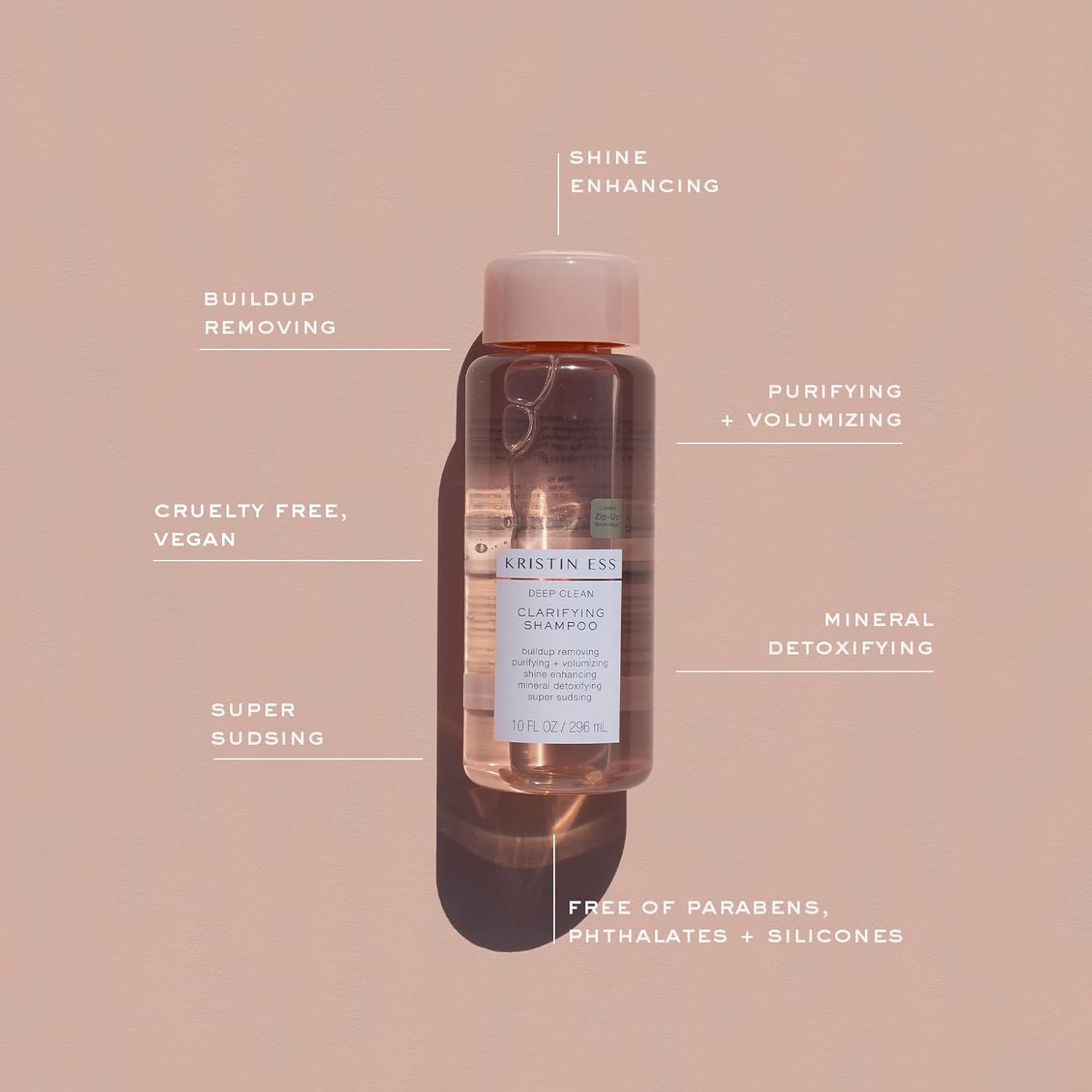 Kristin Ess Deep Clean Clarifying Shampoo for Oily Hair & Build Up | Detox Purifying + Cleansing Oily Hair Treatment - Sulfate Free + Vegan - Product for Thick, Curly + Color Treated Hair - Image 4