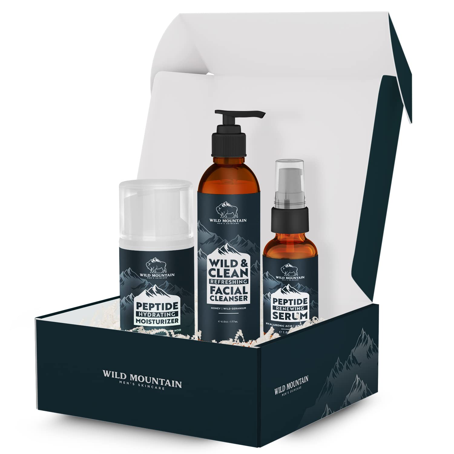 Mens Facial Care Kit - Mens Skin Care Kit - Face Care for Men - Men’s Skincare Set - Face Skin Care for Men - Mens Face Care Kit - Facial Kit for Men - Serum, Cleanser & Moisturizer Set - Image 2