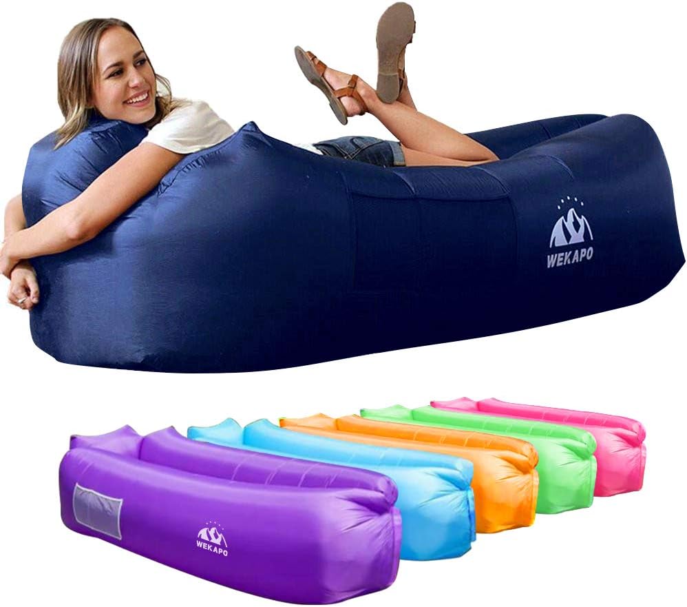WEKAPO Inflatable Lounger Air Sofa Hammock-Portable,Water Proof& Anti-Air Leaking Design-Ideal Couch for Backyard Beach Traveling Camping Picnics & Music Festivals - Image 2