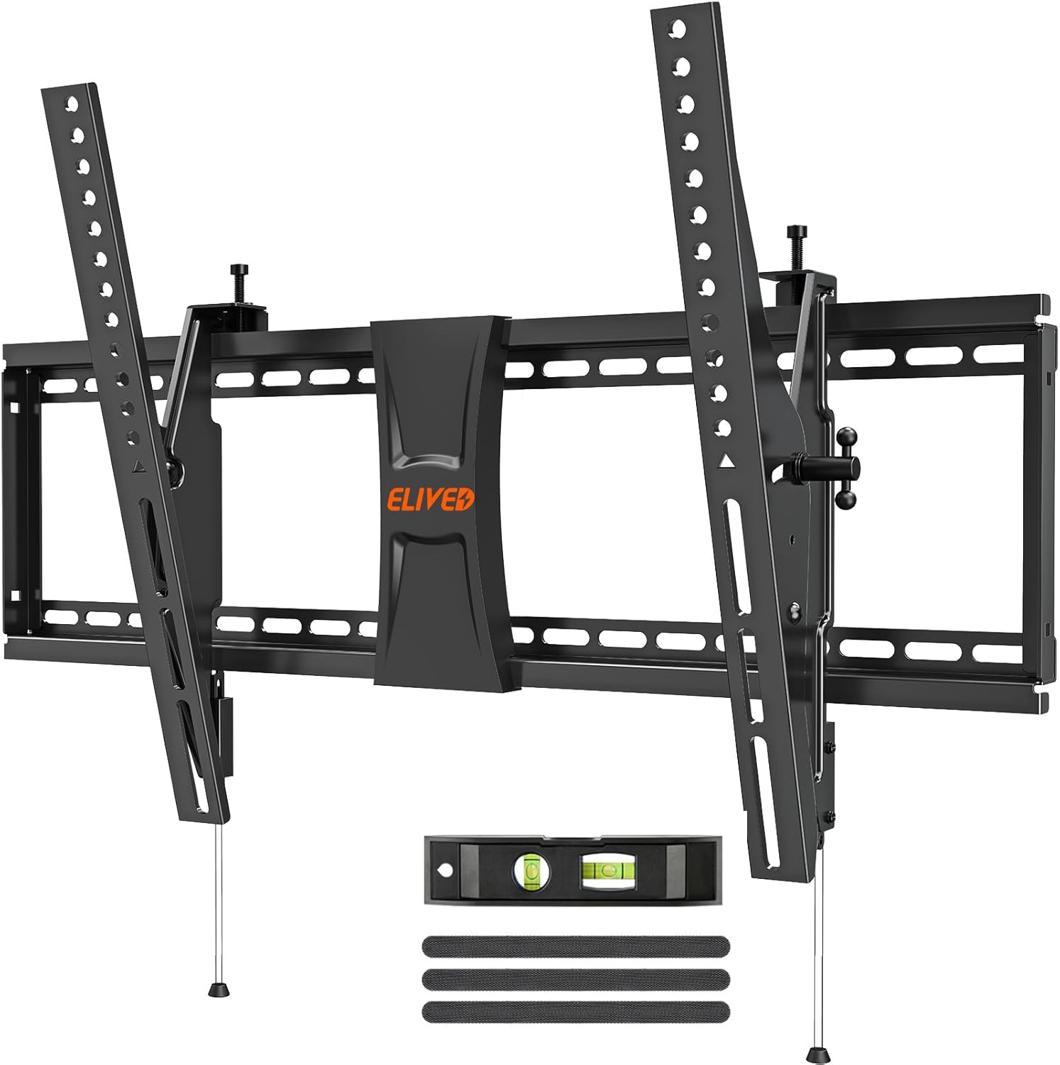 ELIVED TV Wall Mount for Most 37-84 Inch TVs, Max Load Capacity 120 lbs. Tilting tv Mount with Level Adjustment, Wall Brackets Max VESA 600x400mm, Fits 16-24 Inch Studs - Image 2