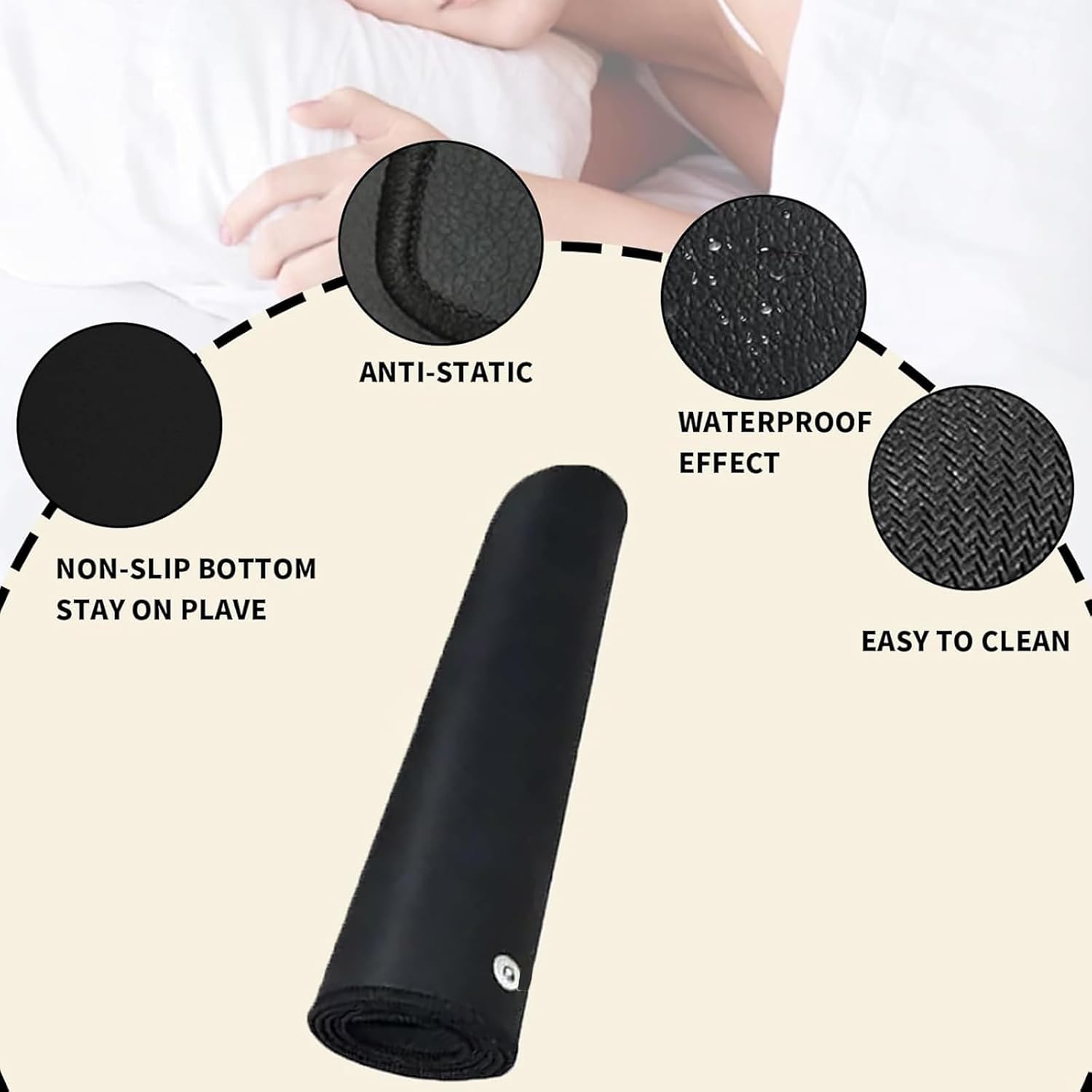 39.37 * 11.81 inches Grounding Pad for Feet Body Full, Grounding Mat for Bed Body Full, Earthing Mats Set with CordX - Image 4