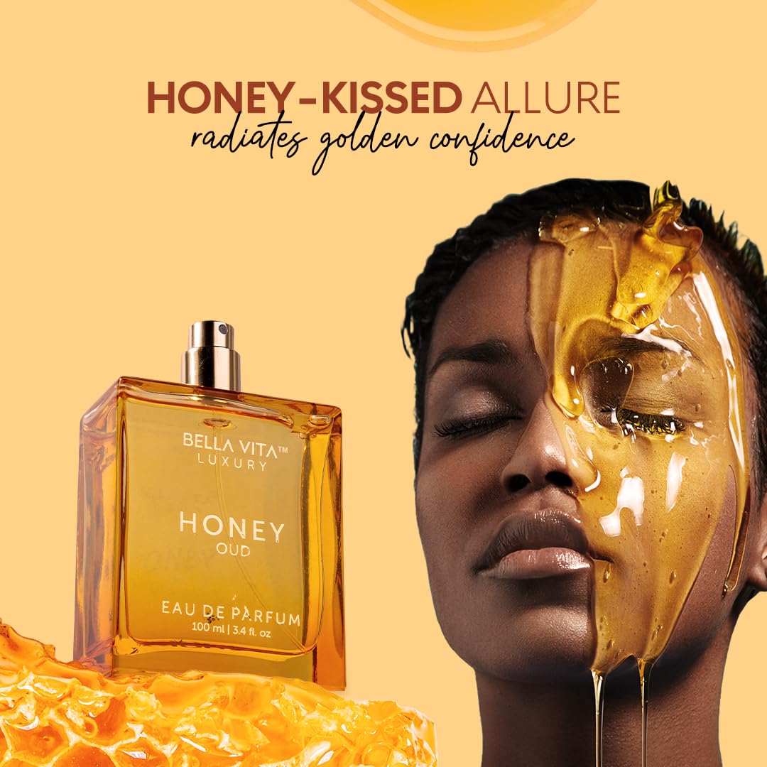 Honey Oud Eau de Parfum (3.4 fl. oz.) | Patchouli, Vanilla, Bergamot, Floral & Spicy + Made with Clean & Vegan Essentials Oils + Cruelty Free | Long-Lasting Unisex Fragrance - Image 4