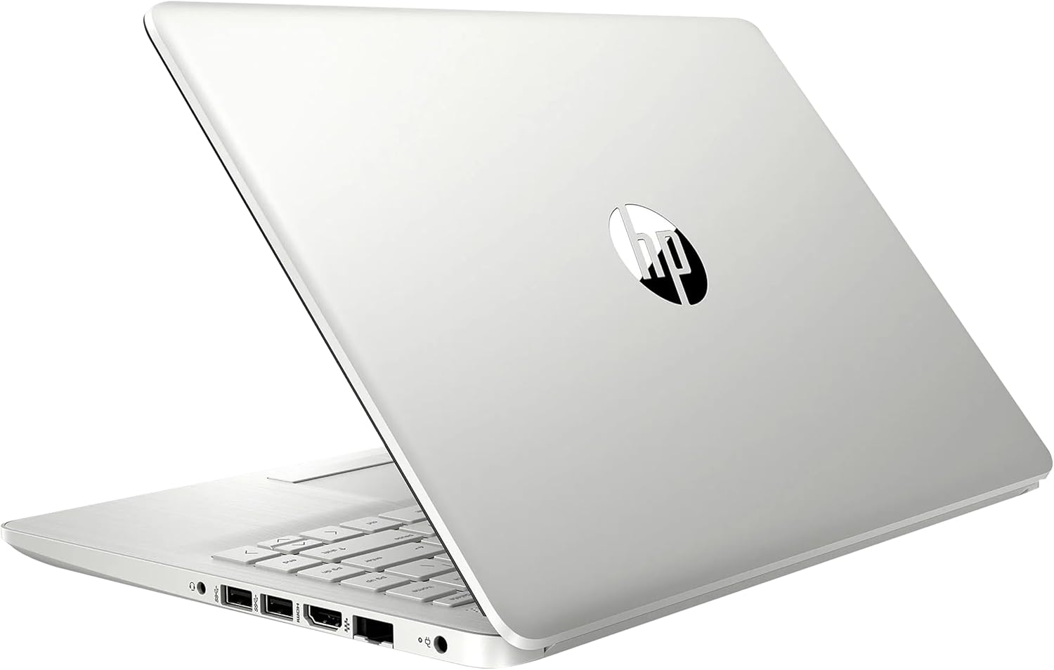 HP Stream 14" HD BrightView Laptop, Intel Celeron N4120 Processor, 8GB RAM, 64GB SSD, Intel UHD Graphics, 720p Webcam, WiFi, HDMI, Win 11 S, Silver (Renewed) - Image 2