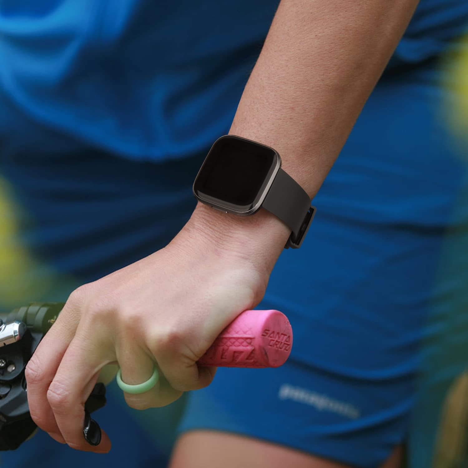 Sport Bands Compatible with Fitbit Versa 2 / Fitbit Versa/Versa Lite/Versa SE, Classic Soft Silicone Replacement Wristbands Straps for Fitbit Versa 2 Smart Watch Women Men (Small,Black) - Image 7