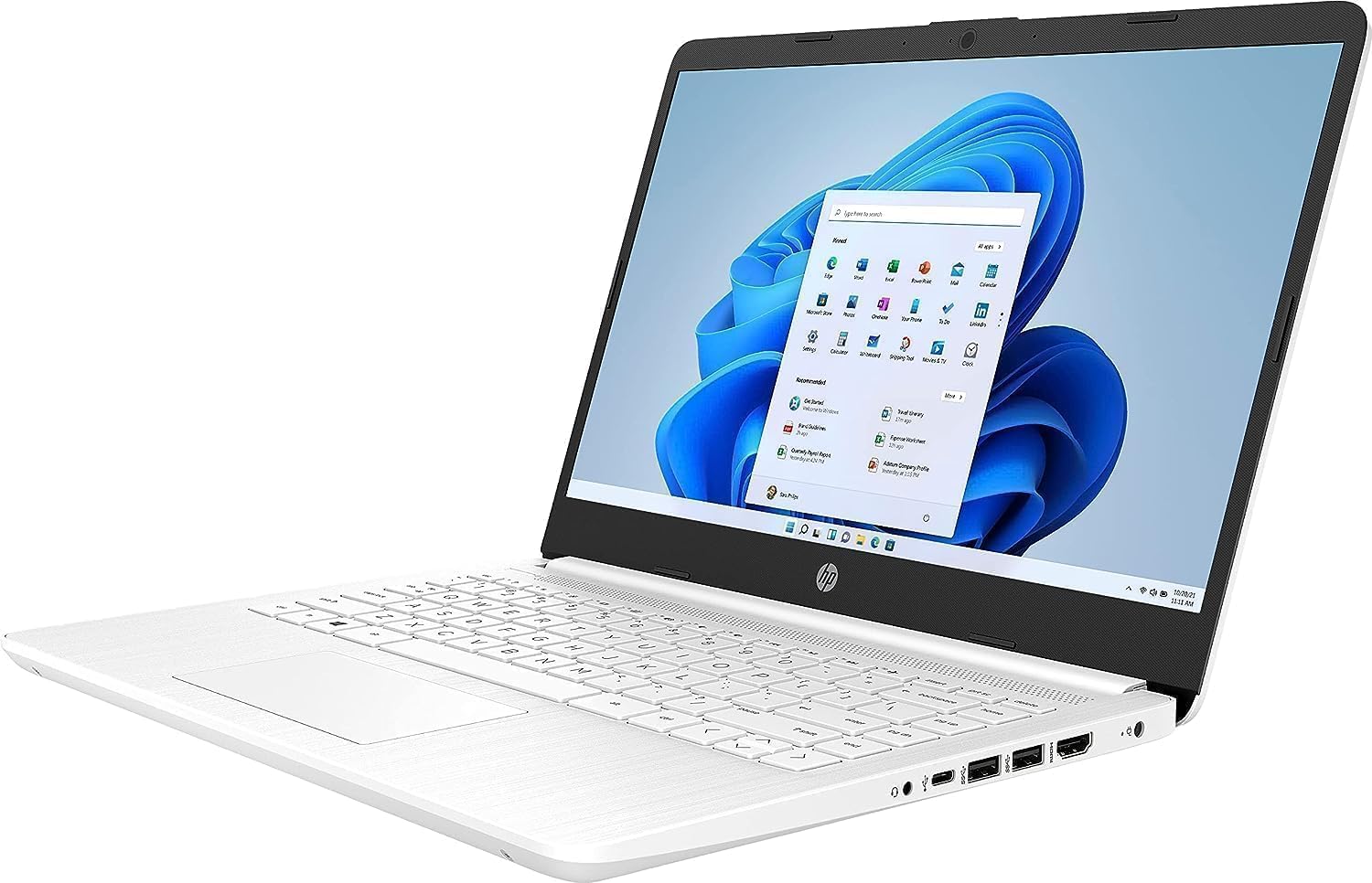 HP 14 Premium HD Portable Laptop Computer Students Business, Quad-Core Intel Celeron Processor, 16GB RAM, 320GB Storage(64GB eMMC+256GB Ghost Manta SD Card), 1 Year Office 365, HDMI, Win 11 - Image 5