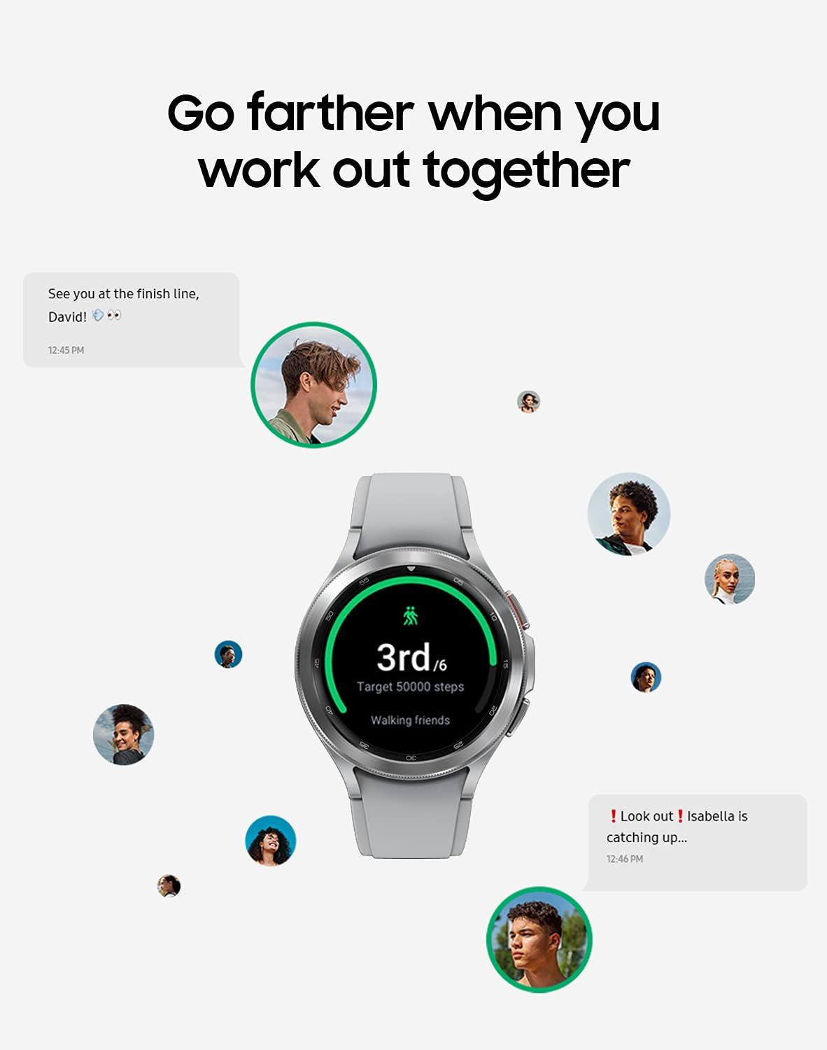SAMSUNG Galaxy Watch 4 Classic 46mm Smartwatch with ECG Monitor Tracker for Health, Fitness, Running, Sleep Cycles, GPS Fall Detection, Bluetooth, US Version, Silver - Image 7