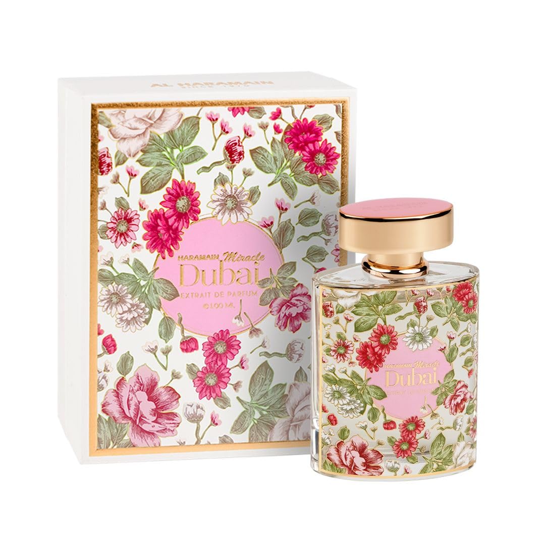 Al Haramain Miracle Dubai - Arabian Perfume for Women - Floral Woody Musk Fragrance - Long Lasting Arabic Scent - Extrait De Parfum - 3.33 oz EDP Spray - Image 2
