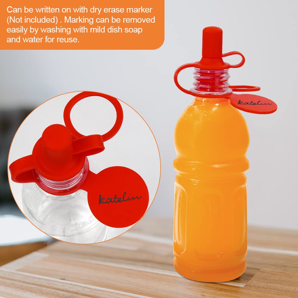 Morlike Living Water Bottle Spout Adapter, Silicone Baby Water Bottle Adapter for Toddlers, Protects Kids Mouth - No Spill & BPA Free (Mix - 4 Pack) - Image 4