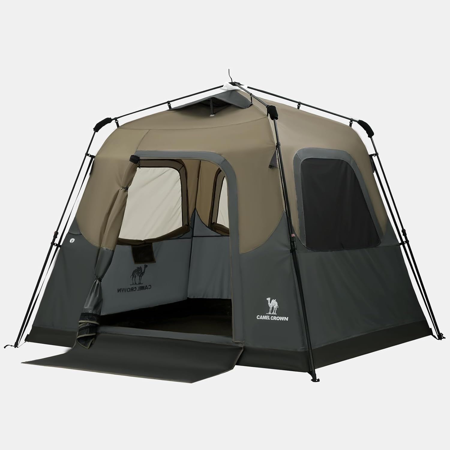 CAMEL CROWN Instant Tents for Camping 4-6 Person Tent Waterproof Easy Setup Sets Up in 60 Seconds Backpacking Tents with Carry Bag for Outdoor Hiking - Image 2