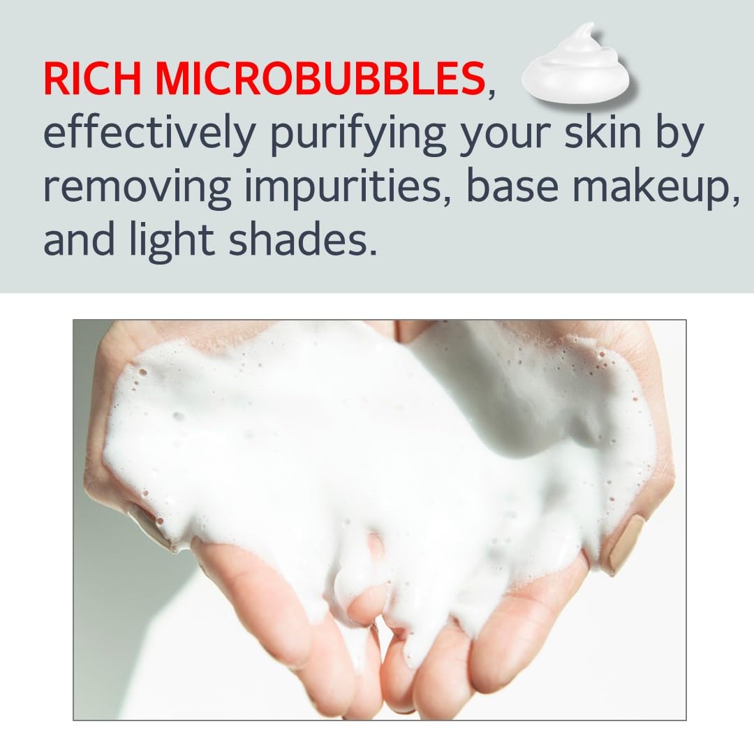 MAKE P:REM Safe Me. Relief Moisture Cleansing Foam, Delicate Eye-Friendly Face Wash, pH Balanced Deep Pore Cleansing, Korean Skin Care, 100ml, 3.38 Fl.Oz. - Image 6