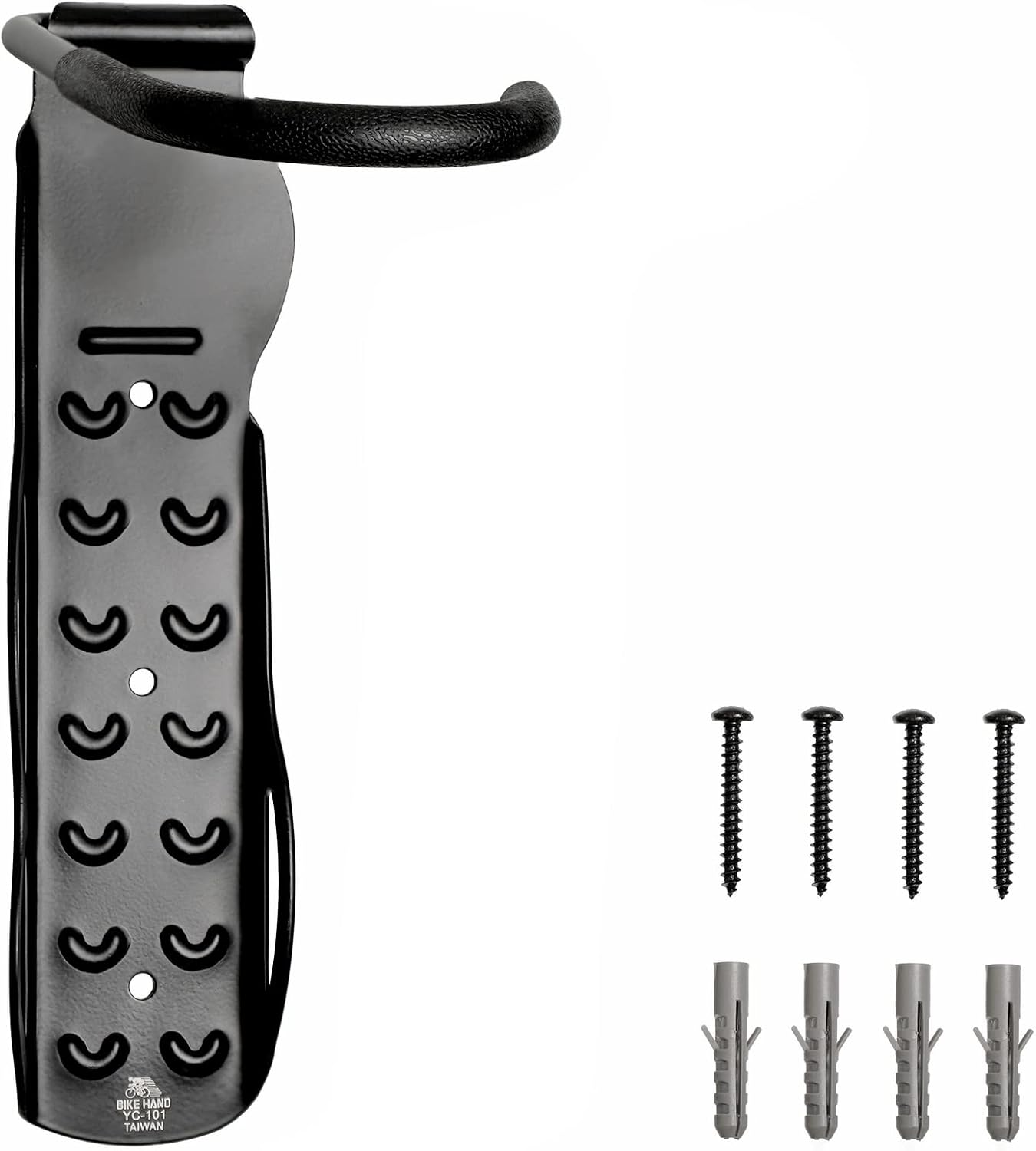 BikeHand Bike Wall Hanger - Heavy Duty Vertical Bicycle Wall Hook Mount Holder Rack for Garage Shed Indoor Storage - Fits MTB & Road Bikes - 1 Pack - Image 2