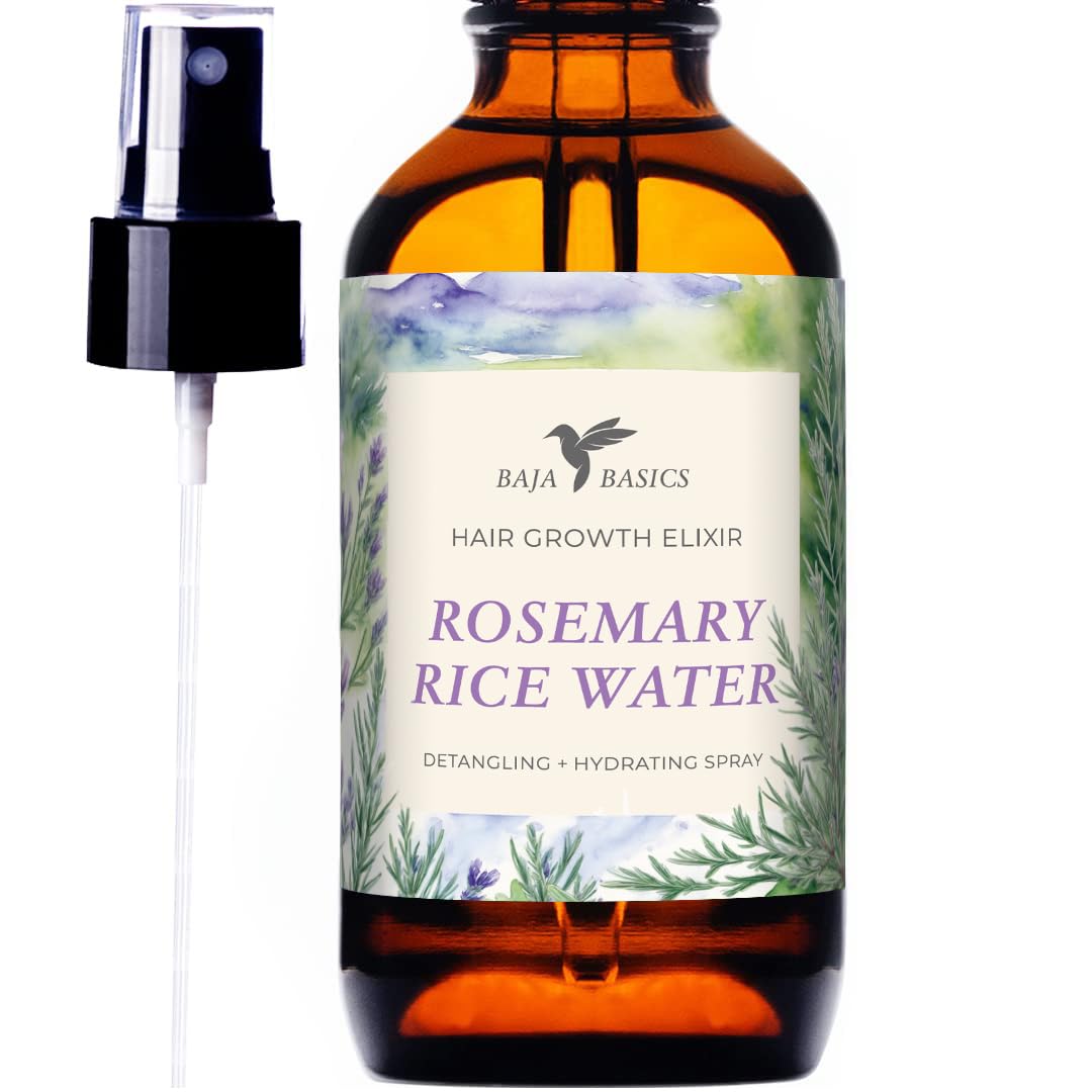 Rosemary Rice Water for Hair Growth Spray - Longsheng Rice Water Spray & Rosemary Oil for Hair - Scalp Treatment for Strengthening, Thickening & Hydrating Dry Hair for Men & Women - 4oz - Image 2