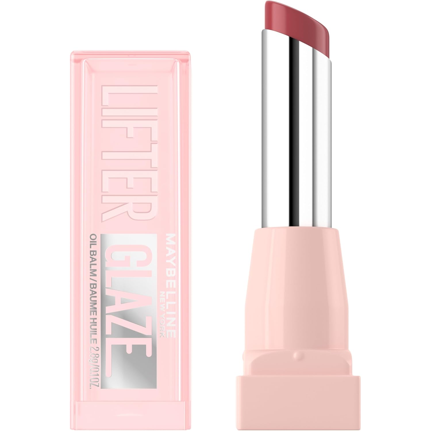 Maybelline Lifter Glaze Oil Balm with Hyaluronic Acid and Hydrating Oil Blend, Lip Balm with 24HRs of Smooth, Moisturizing Shine, Berry Haze (Sheer Cool Mauve) - Image 2