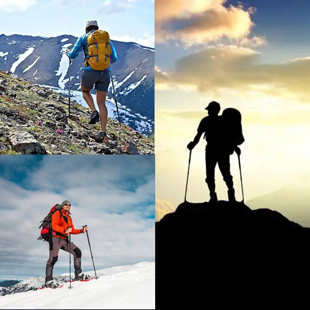 Aluminum Alloy Walking Sticks & Foldable Anti-Slip Hiking Stick - Length Adjustable for Elderly - Image 8