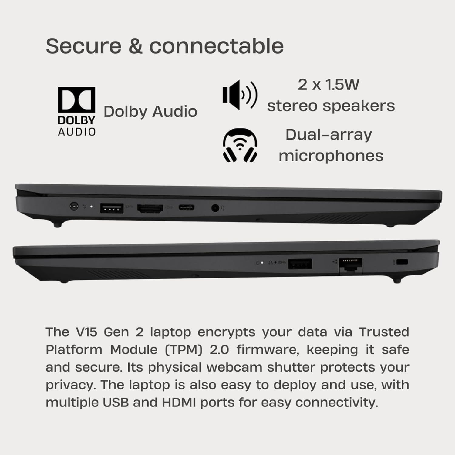 Lenovo 15.6" Laptop Computer for Home Business Student, Intel Dual-Core Processor, 32GB DDR4 RAM, 1TB PCIe SSD, FHD Display, WiFi 6, Bluetooth 5.2, HDMI, Numeric Keypad, Black, Windows 11 Pro, Tichang - Image 7