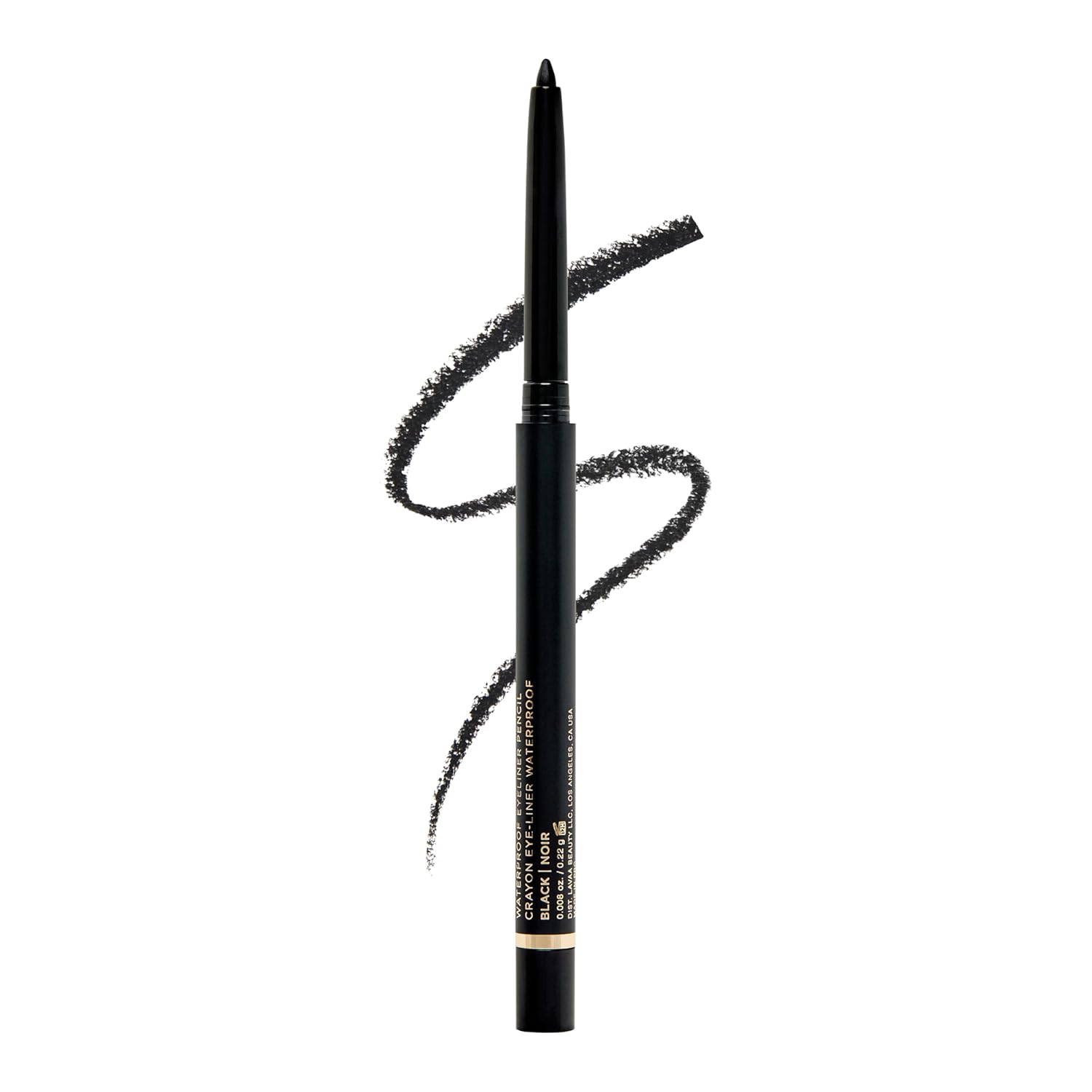 SOFT GLIDE EYE PENCIL | Retractable Soft Eyeliner | Smudge-Proof Eye Crayon (Black) - Image 2