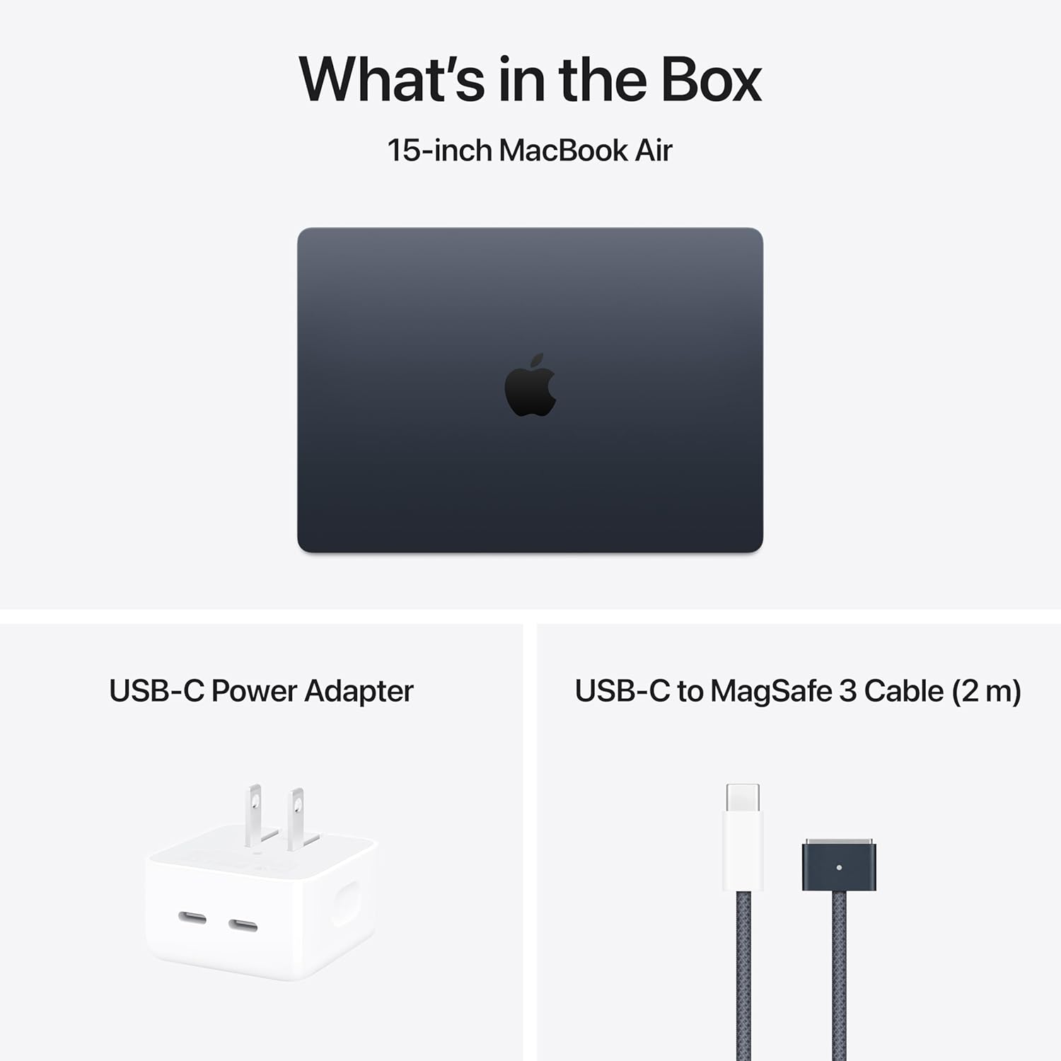 Apple 2025 MacBook Air 15-inch Laptop with M4 chip: Built for Apple Intelligence, 15.3-inch Liquid Retina Display, 16GB Unified Memory, 256GB SSD Storage, 12MP Center Stage Camera, Touch ID; Midnight - Image 8
