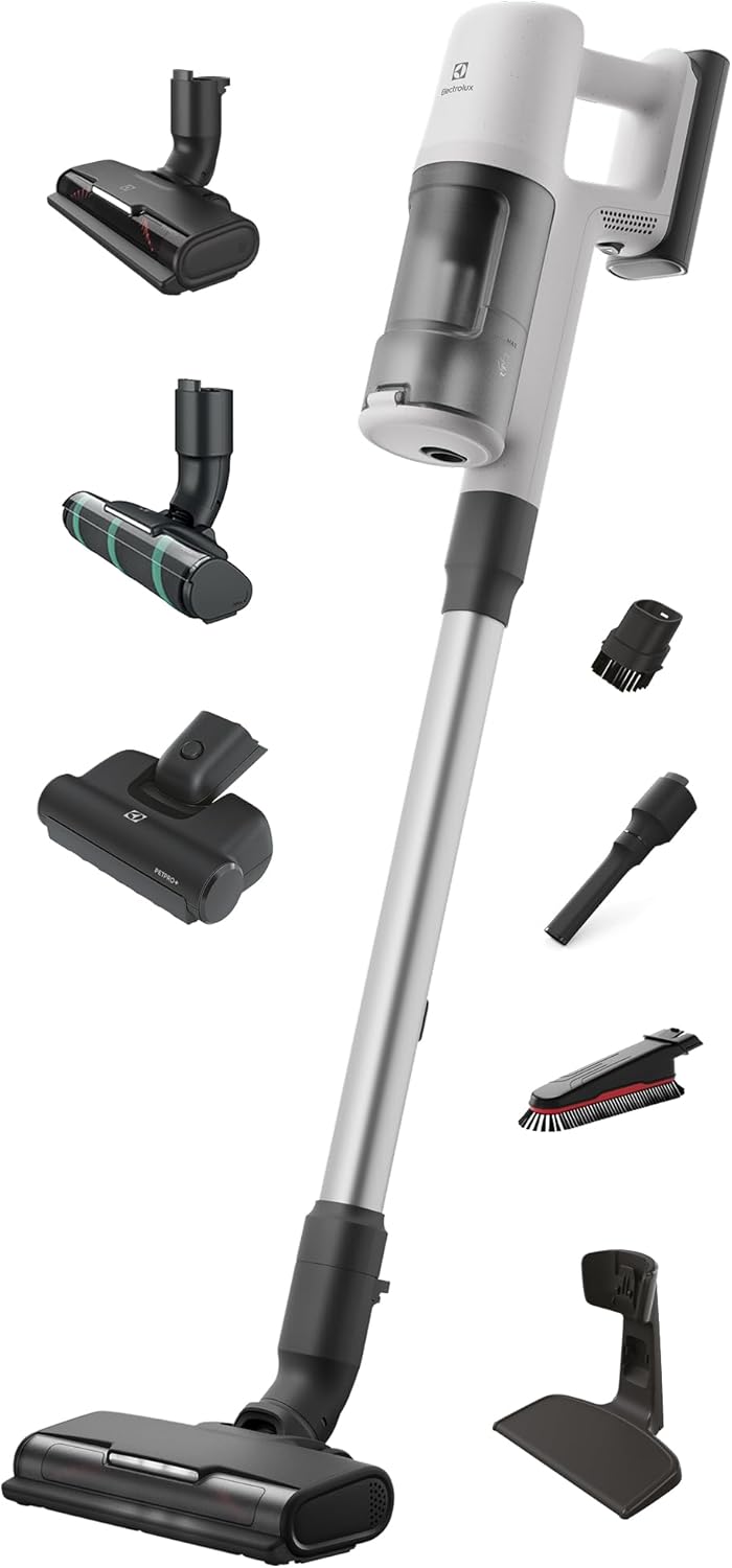 Electrolux Ultimate600 Complete Home Cordless Stick Vacuum with 3 Specialized Nozzles (Multi-Surface, Hard Floor & Pet), 50-Minute Run Time, 3 Power Modes, White - Image 2