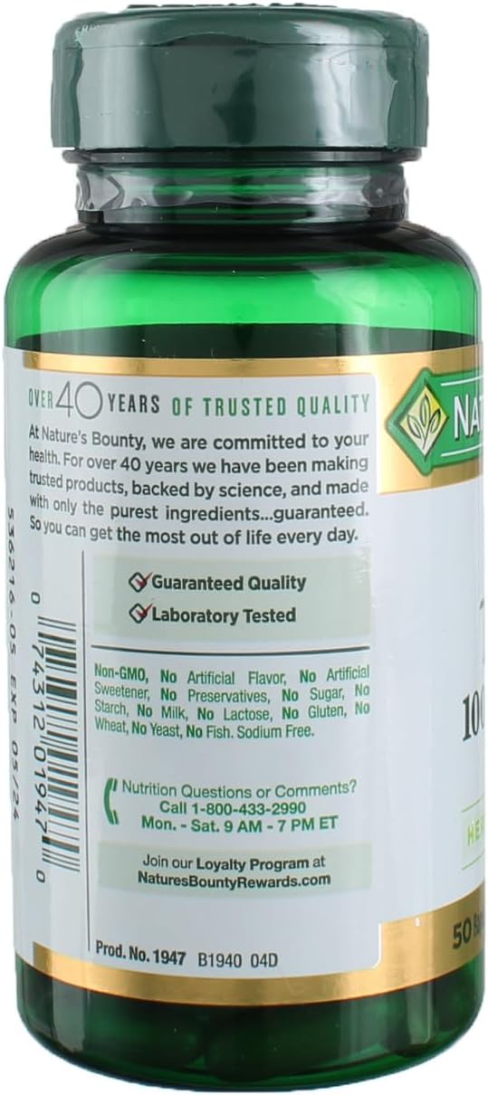 Nature's Bounty Milk Thistle 1000 mg, 50 Softgels (3 Pack) - Image 4