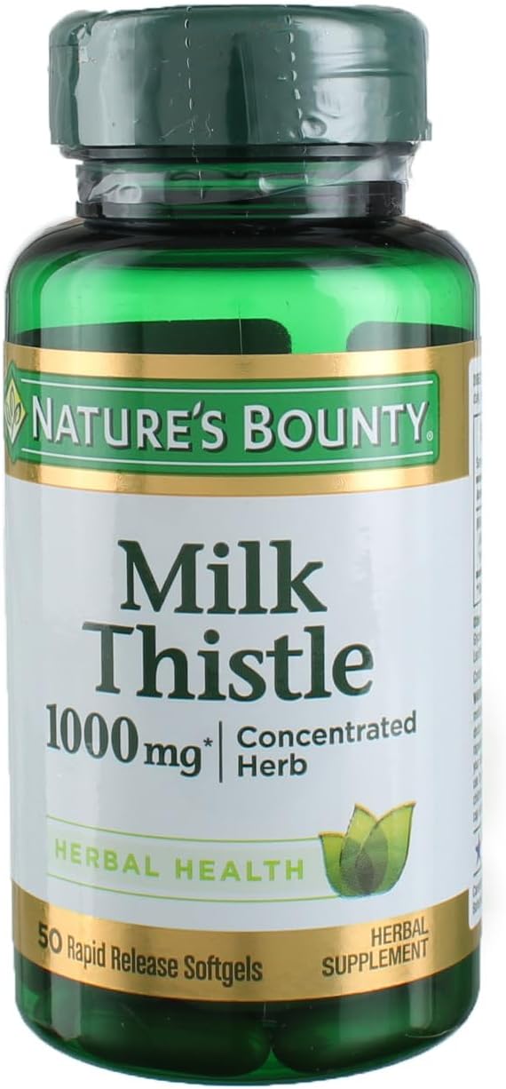 Nature's Bounty Milk Thistle 1000 mg, 50 Softgels (3 Pack) - Image 2