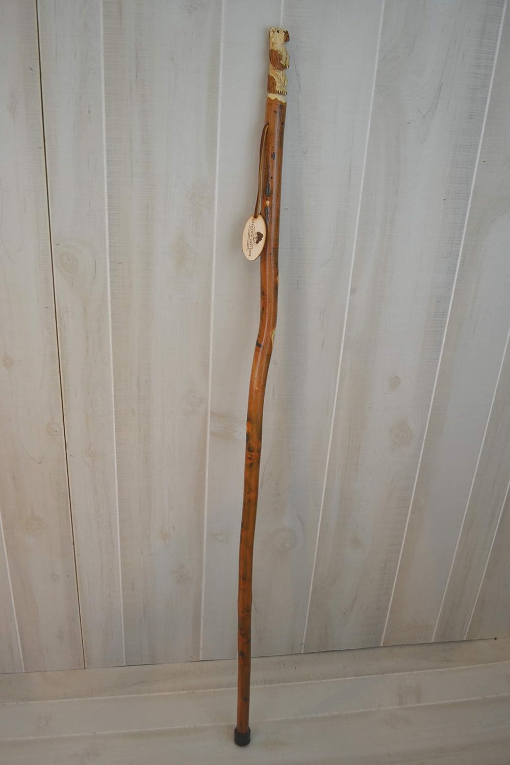 Walking Stick, Custom Height up to 60" Hand Carved Bear Hiking Staff, Handmade in USA - Image 7