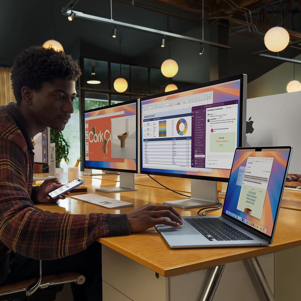 Apple 2025 MacBook Air 15-inch Laptop with M4 chip: Built for Apple Intelligence, 15.3-inch Liquid Retina Display, 16GB Unified Memory, 256GB SSD Storage, 12MP Center Stage Camera, Touch ID; Midnight - Image 3