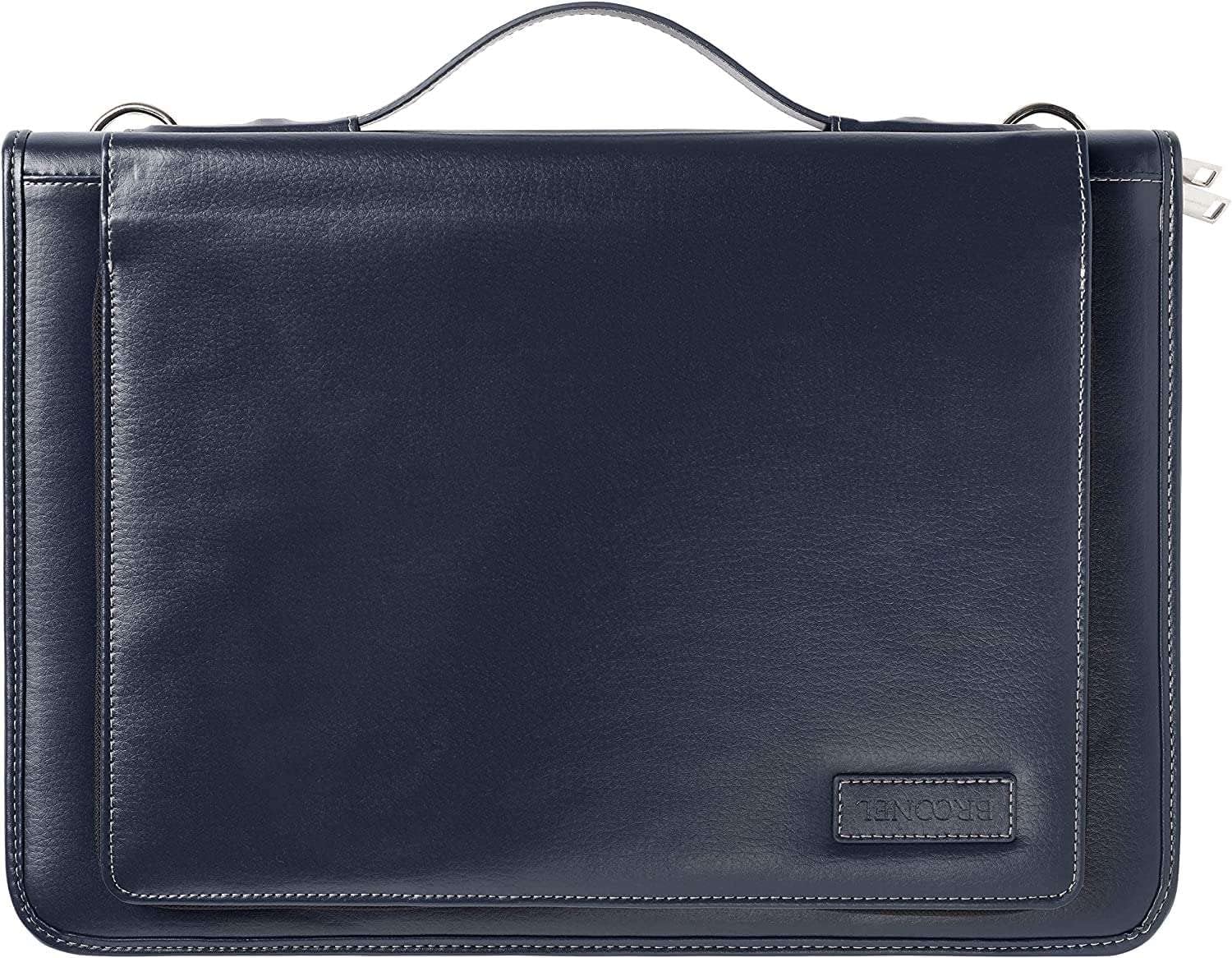 Blue Leather Laptop Messenger Case - Compatible with Jumper EZbook X3 13.3" Laptop - Image 3