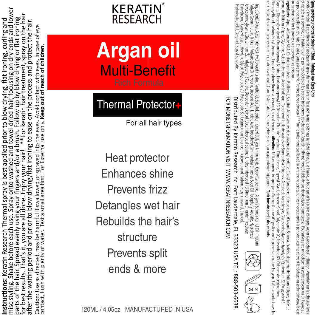 Thermal Hair Protector Spray - Enhances Shine, Eliminates Frizz, Detangles, Prevents Split Ends, Replenishes Nutrients, Heat Activated for Styling - Image 8