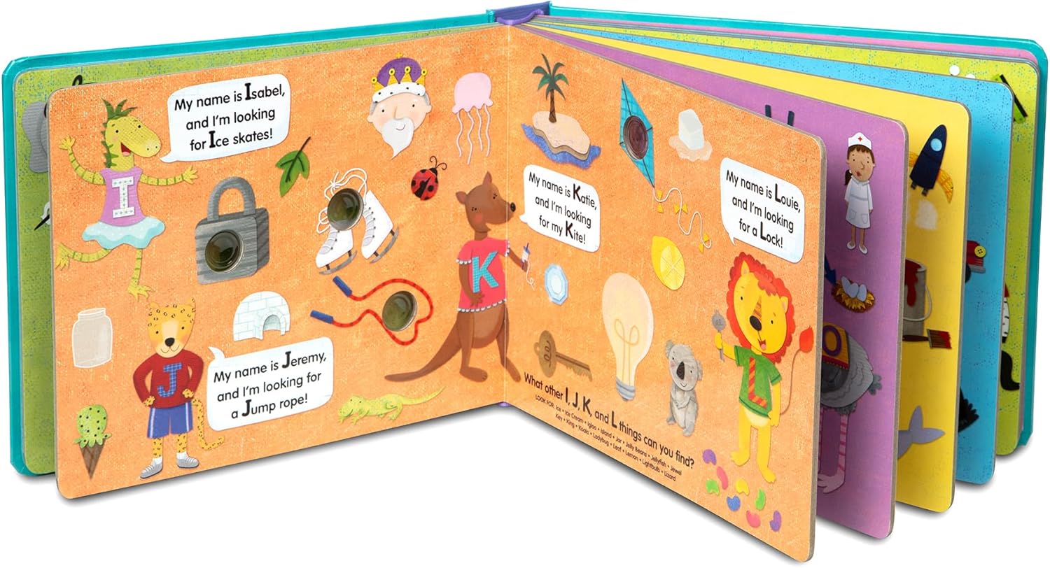 Melissa & Doug Children's Book - Poke-a-Dot: An Alphabet Eye Spy (Board Book with Buttons to Pop) - FSC Certified - Image 4