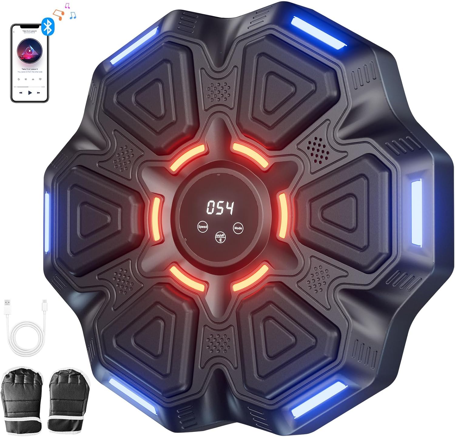 Music Boxing Machine, Music Punching Machine, Musical Boxing Machine with Gloves, Wall Punching Pad for Boxing Musicn, Music Boxing Machine for Adults, Kids, Women, Gift for Kid - Image 2