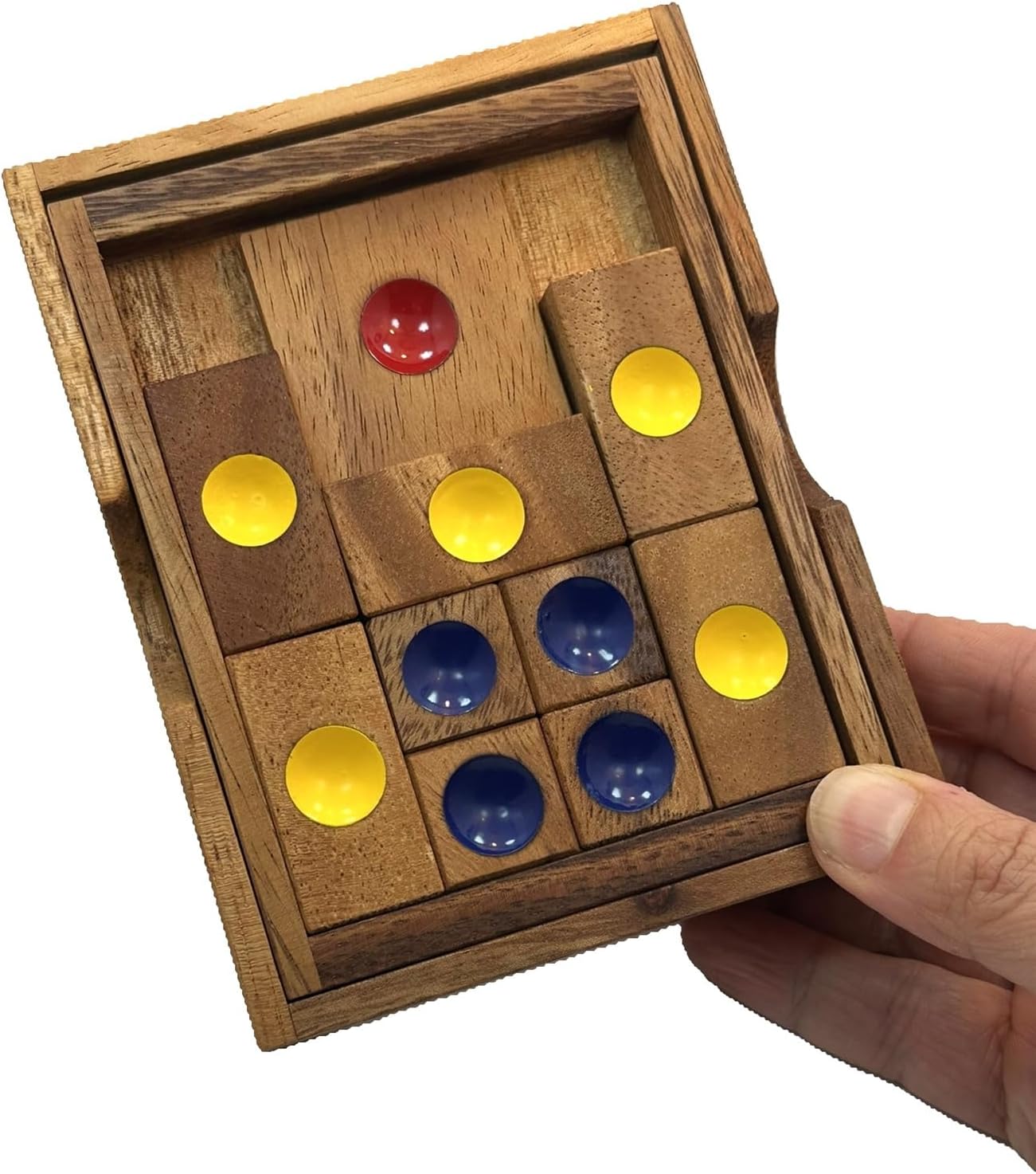 Towards Freedom Wooden IQ Sliding Block Klotski Brain Teaser Puzzle - Travel Game Gift - Image 3