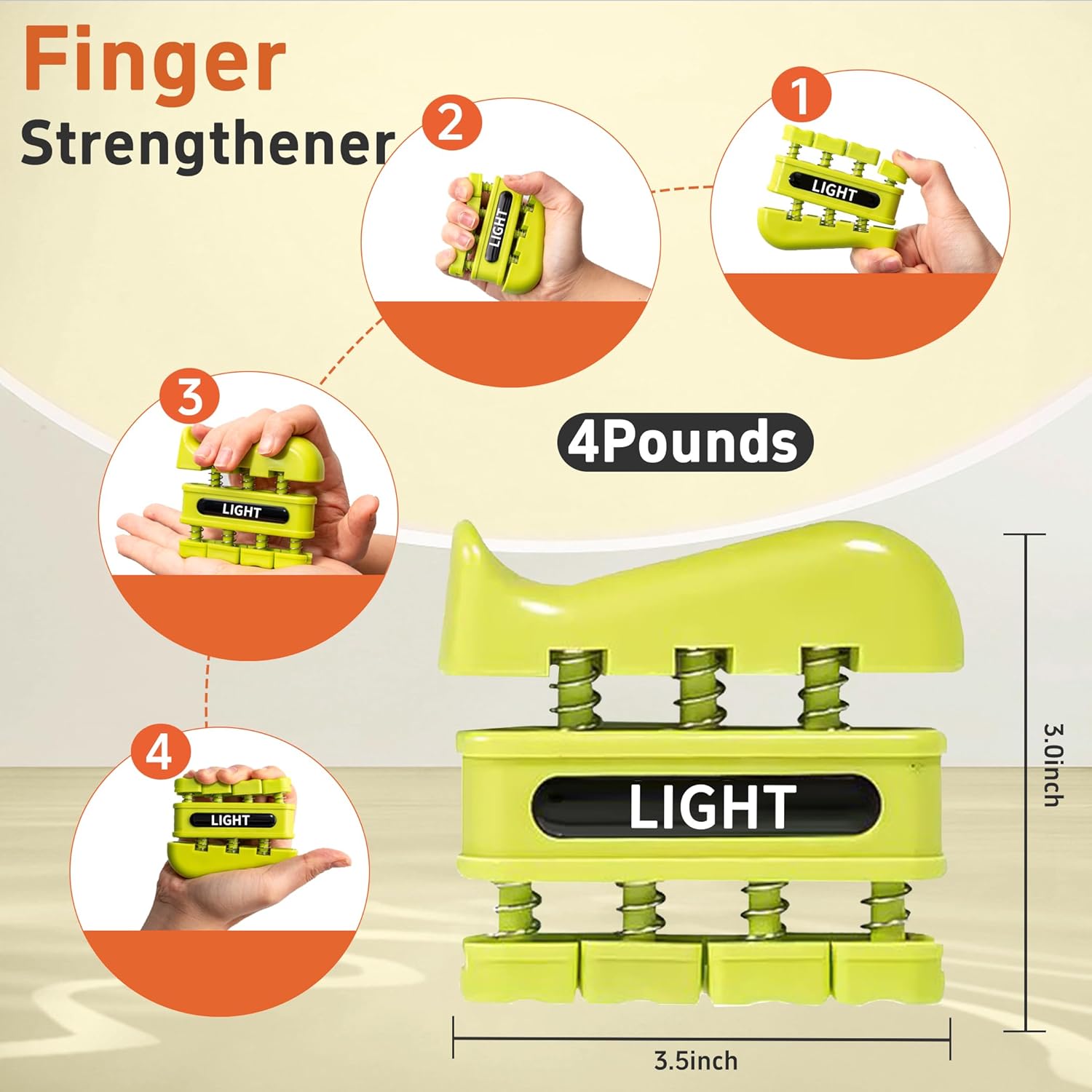 Grip Strength Trainer, Finger Strength Trainer for Grip Strength Training for Fingers, Wrists, and Hands for Home, Office, Gym, Climbing, Athletes, Musicians, and Therapy - Image 7
