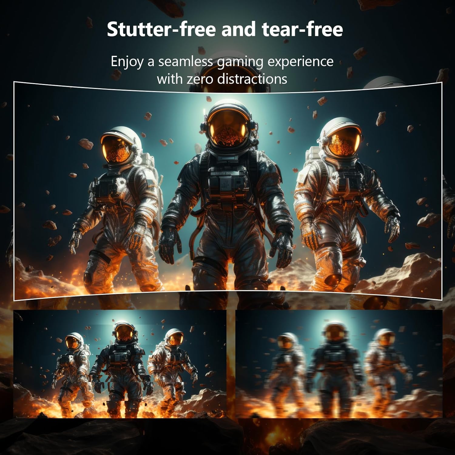 Z-Edge 27 inch Curved Gaming Monitor, FHD 1080P 280Hz Curved 1500R Computer Monitor, Ultra-Fast MPRT 1ms Monitor, 350nits, 16.7M Colors, 4000:1 Contrast, UG27P 2X DP 1.2 Ports and 2X HDMI 2.0 Ports - Image 5
