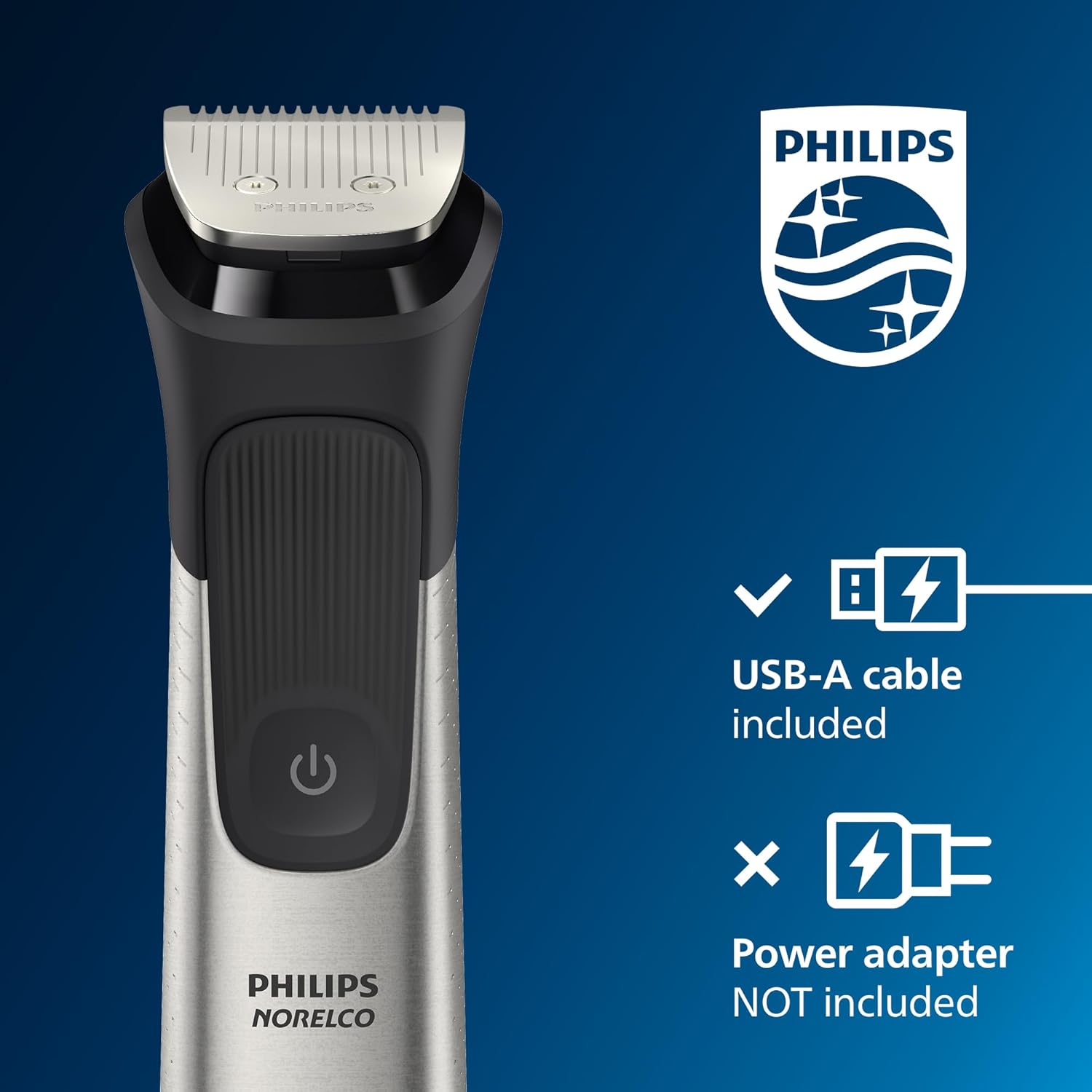 Philips Norelco Multigroom 9000 Series, All-in-One Trimmer, Beard Trimmer and Hair Clipper, 23-Piece Men's Grooming Kit for Beard, Body, Face, Nose, Ear and Intimate Areas, MG9520/50 - Image 10