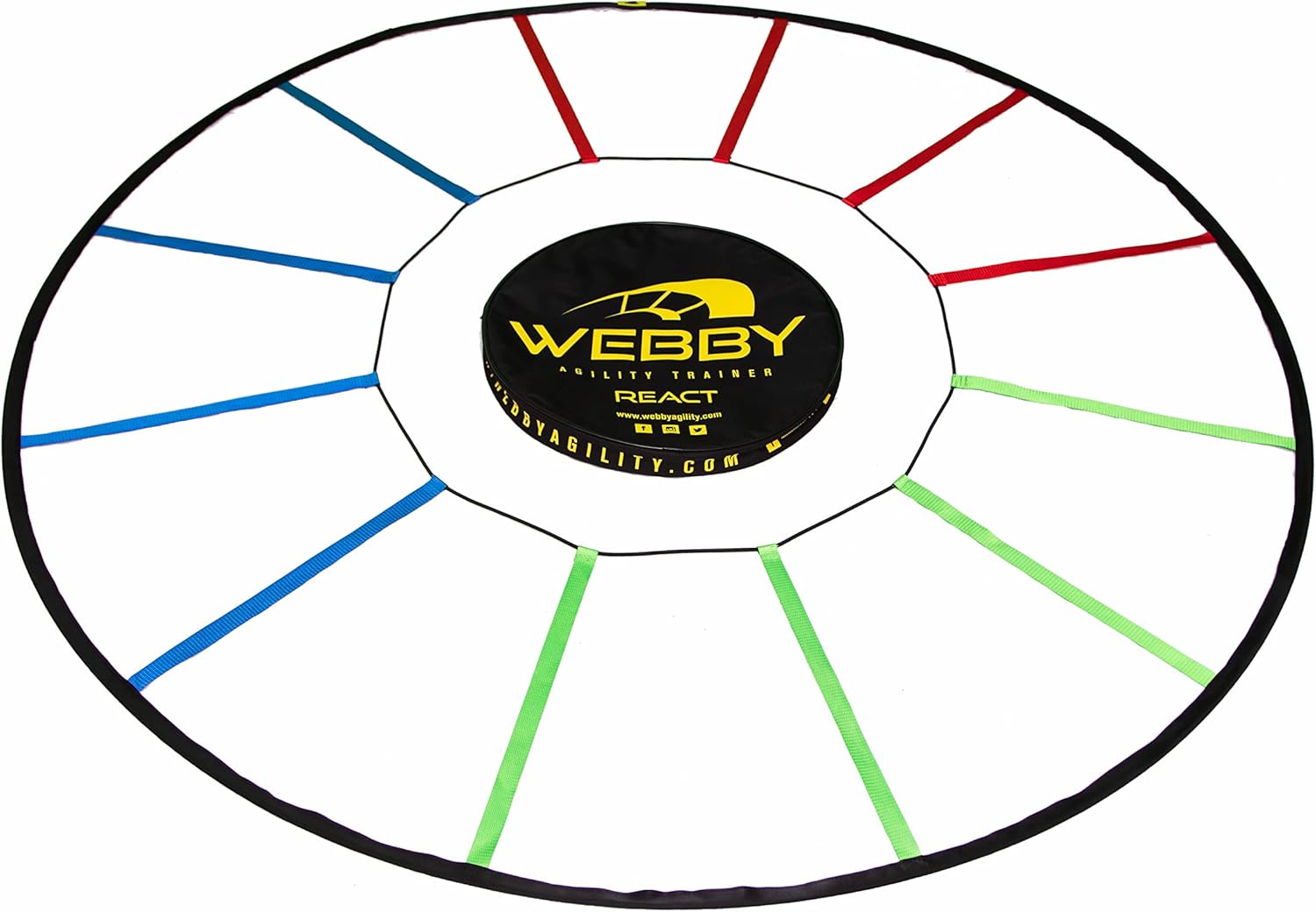 Webby Agility Trainer – Circle Speed and Agility Ladder for High Intensity Reactive Footwork Drills and Skills – A Circular Piece of Reaction Training Equipment That Changes The Way You Move - Image 2