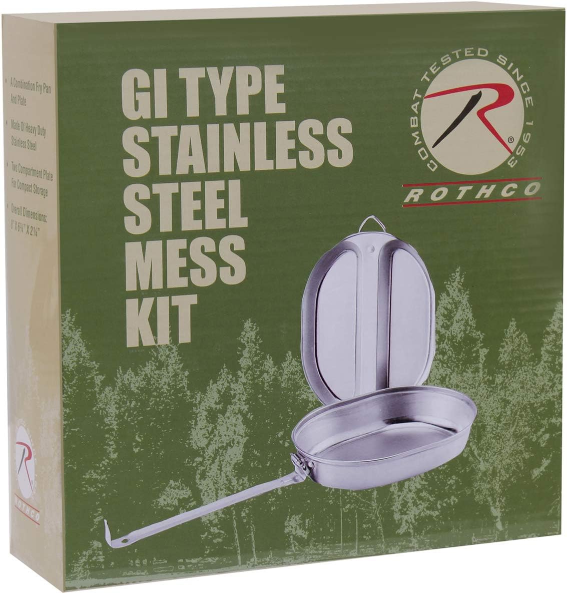 Rothco Military Style Stainless Steel Camping Mess Kit - Image 3