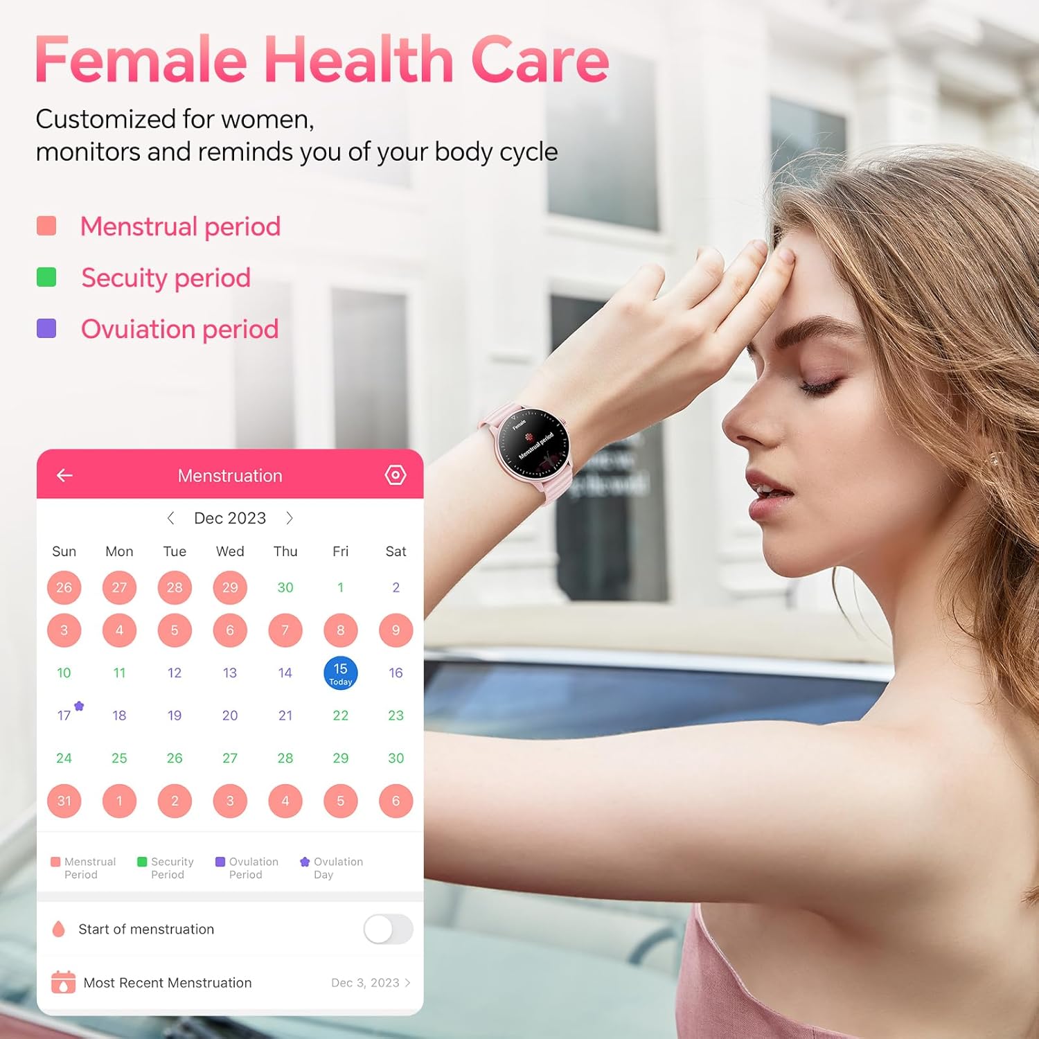 Smart Watch for Men Women Answer/Make Calls, 1.39''Touch Screen Fitness Tracker with 110+Sports Modes,Voice Assistant Fitness Watch,IP67 Waterproof Smartwatch for Android iOS - Image 7