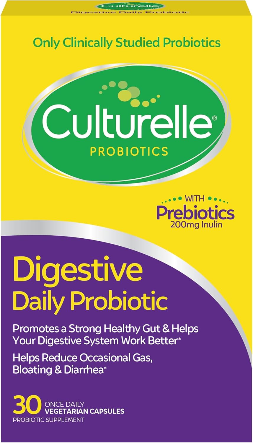Culturelle Daily Probiotic Capsules For Men & Women, Most Clinically Studied Probiotic Strain, Digestive & Gut Health, Supports Occasional Diarrhea, Gas & Bloating, 1 Month Supply, 30 CT - Image 2