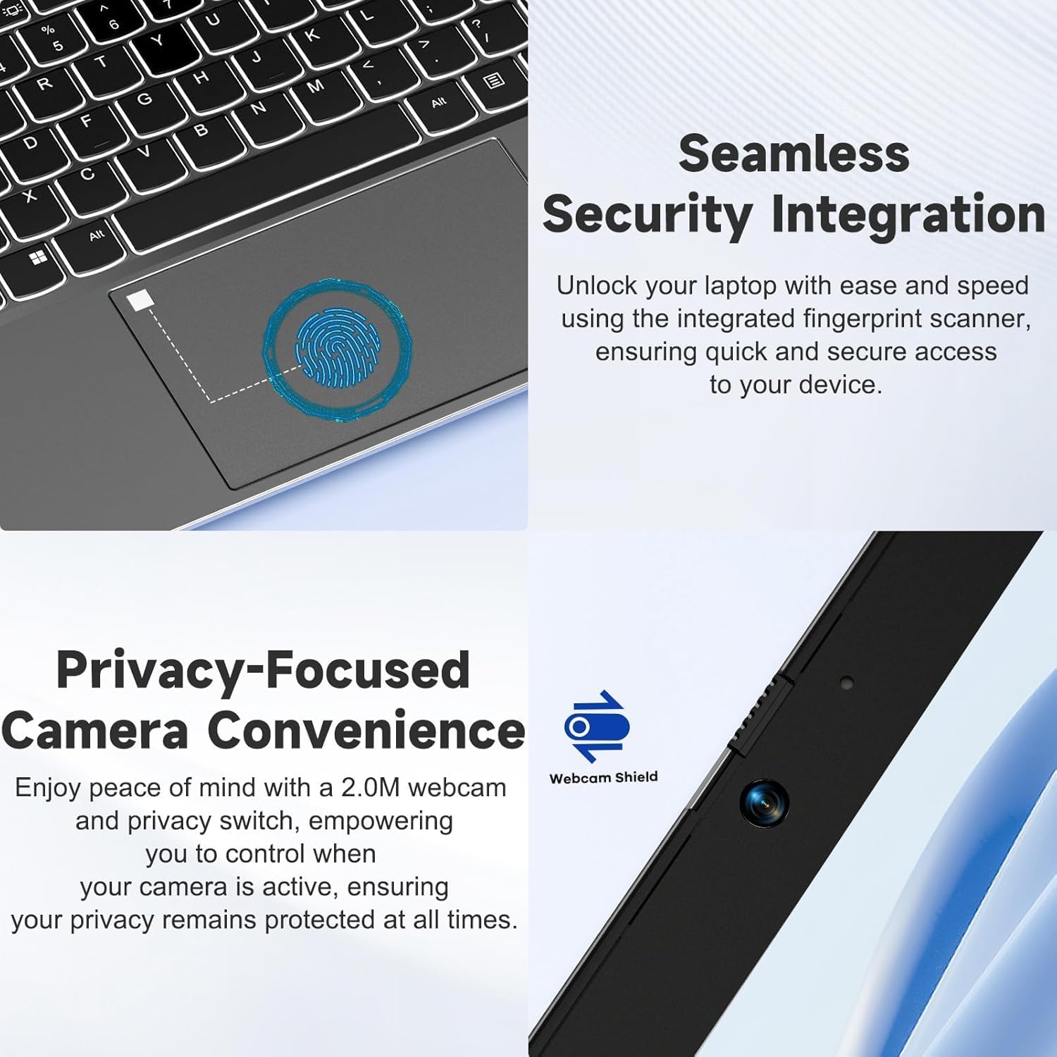 NIMO 15.6" IPS FHD-Business-Laptop, Intel 6 Core i3-1215U 16GB RAM 1TB SSD (Beat i5-1135G7, Up to 4.4GHz) Computer with Backlit Keyboard Fingerprint 65W Type C Wi-Fi 6 Numpad Win 11 - Image 7