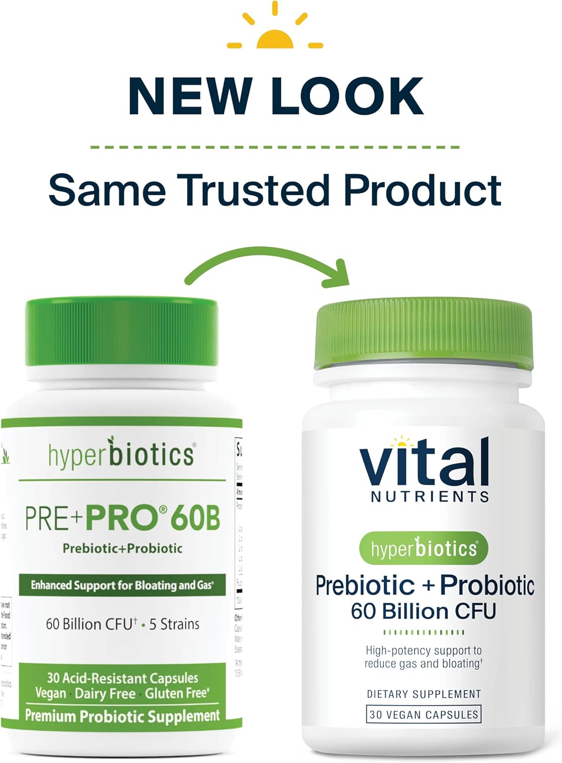 Hyperbiotics Vital Nutrients Prebiotic and Probiotic for Women and Men | 60 Billion CFU | Pre and Probiotics Supports Digestive Health, Constipation, Diarrhea, Gas & Bloating* | 30 Vegan Capsules - Image 10