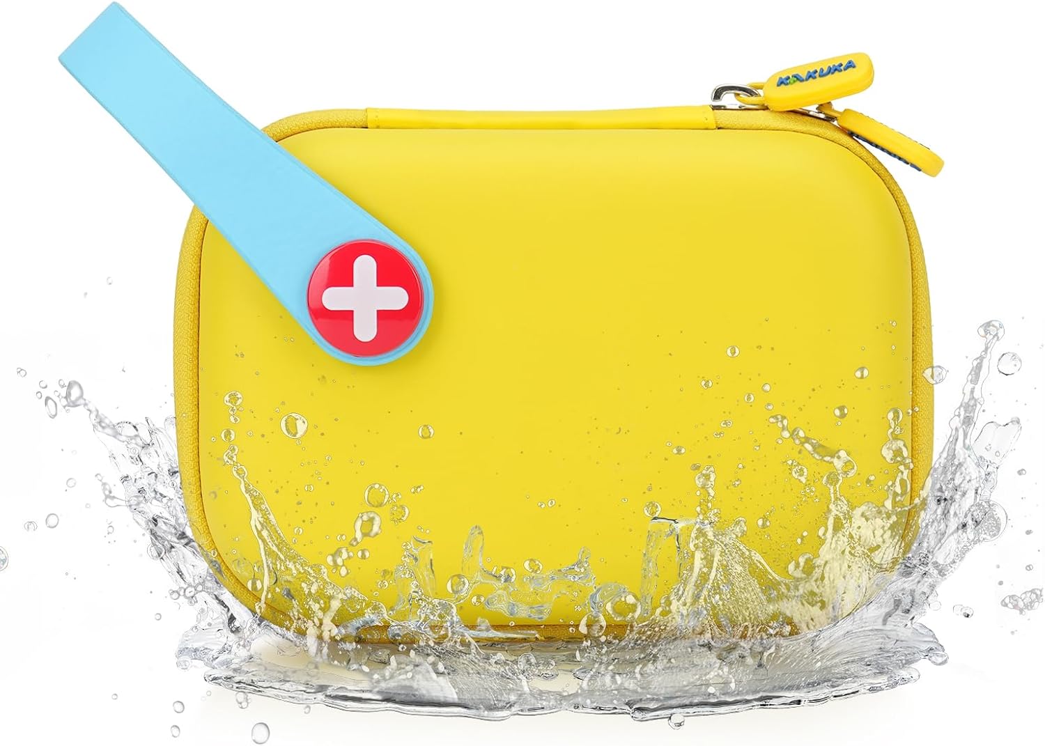 Mini First Aid Kit, 113 Pc. Water-Resistant Hard Toddler Kids Small Cute Case for Car, Home - TSA-Approved Travel Size - Image 2