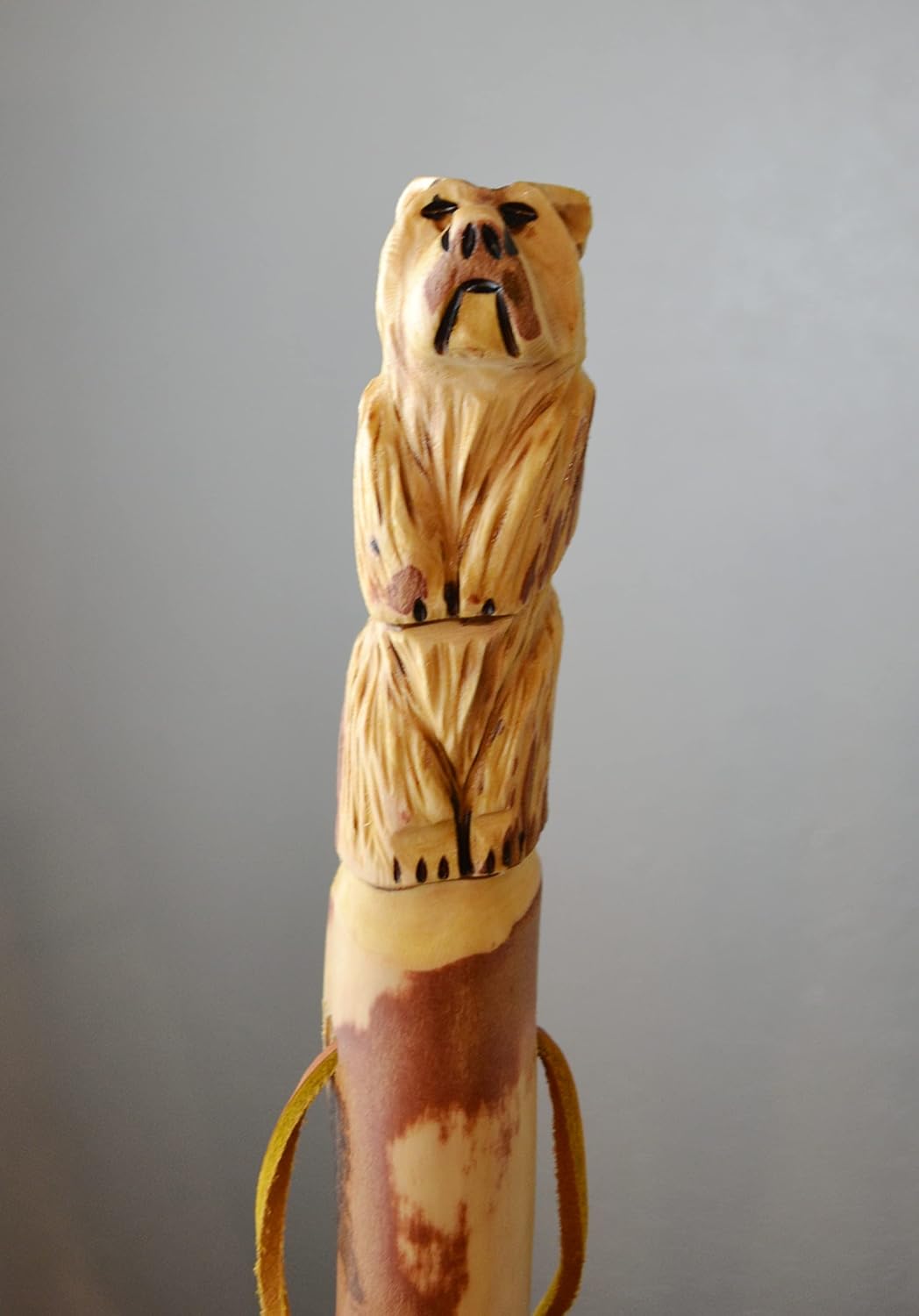 Walking Stick, Custom Height up to 60" Hand Carved Bear Hiking Staff, Handmade in USA - Image 6