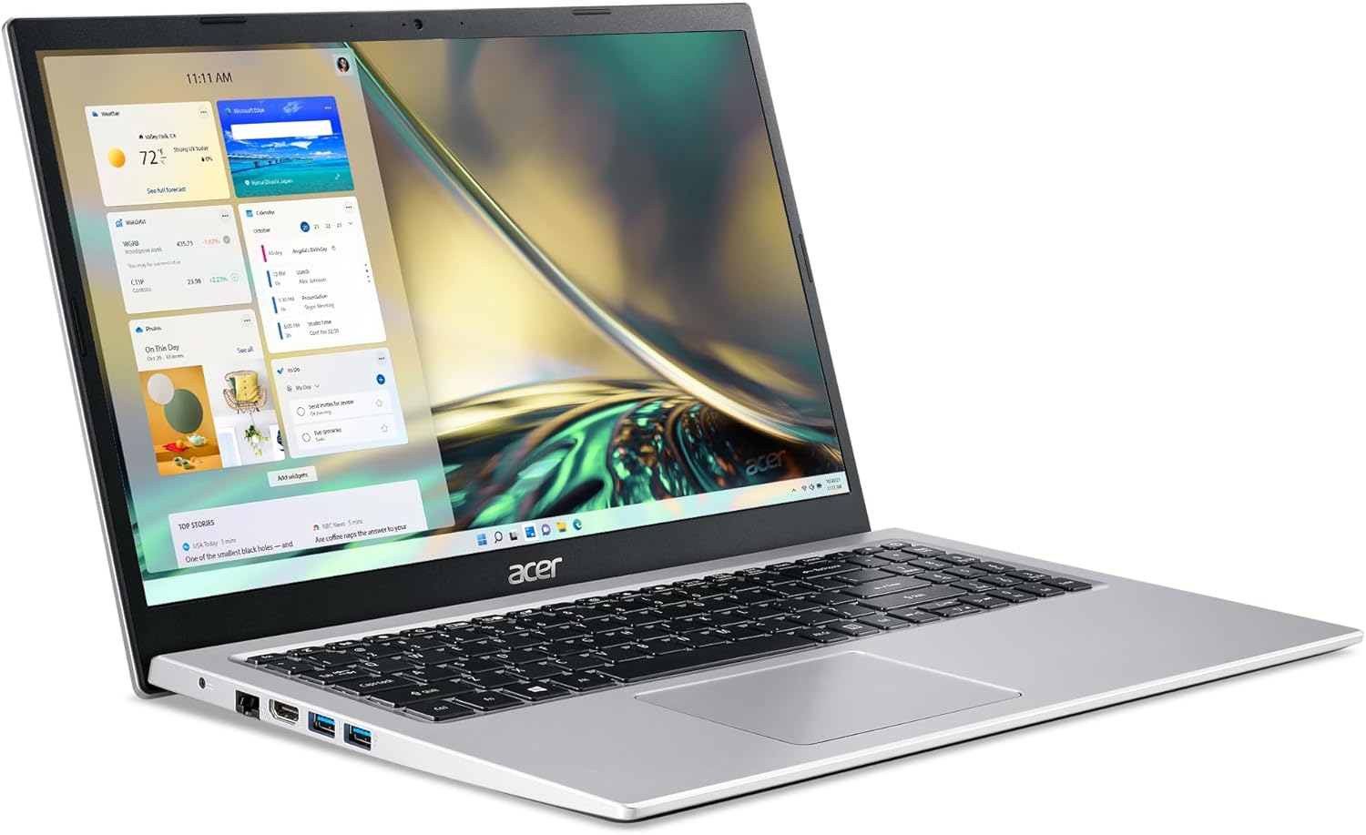 Acer Aspire 3 A315-58-74KE Slim Laptop | 15.6" Full HD Display | Intel Core i7-1165G7 Processor | Intel Iris Xe Graphics | 8GB DDR4 | 512GB PCIe Gen4 SSD | Wi-Fi 6 | Windows 11 Home | Pure Silver - Image 6