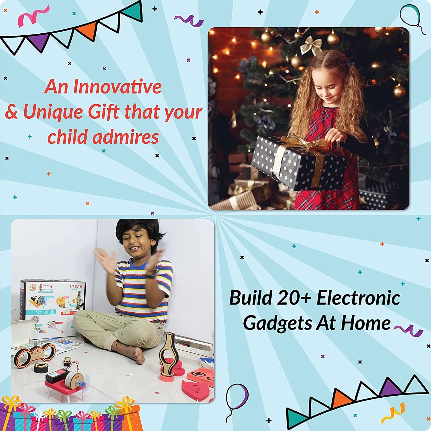 Butterfly EduFields 20in1 Motor Machines STEM Projects Kit for Kids Age Ages 5-7 6-8 8-10 | STEM Toys for Kids 5 6 7 8 9 10 Year Old | Robotics & Engineering Toys | Gift for 6 7 8 9 10 Year Old - Image 8