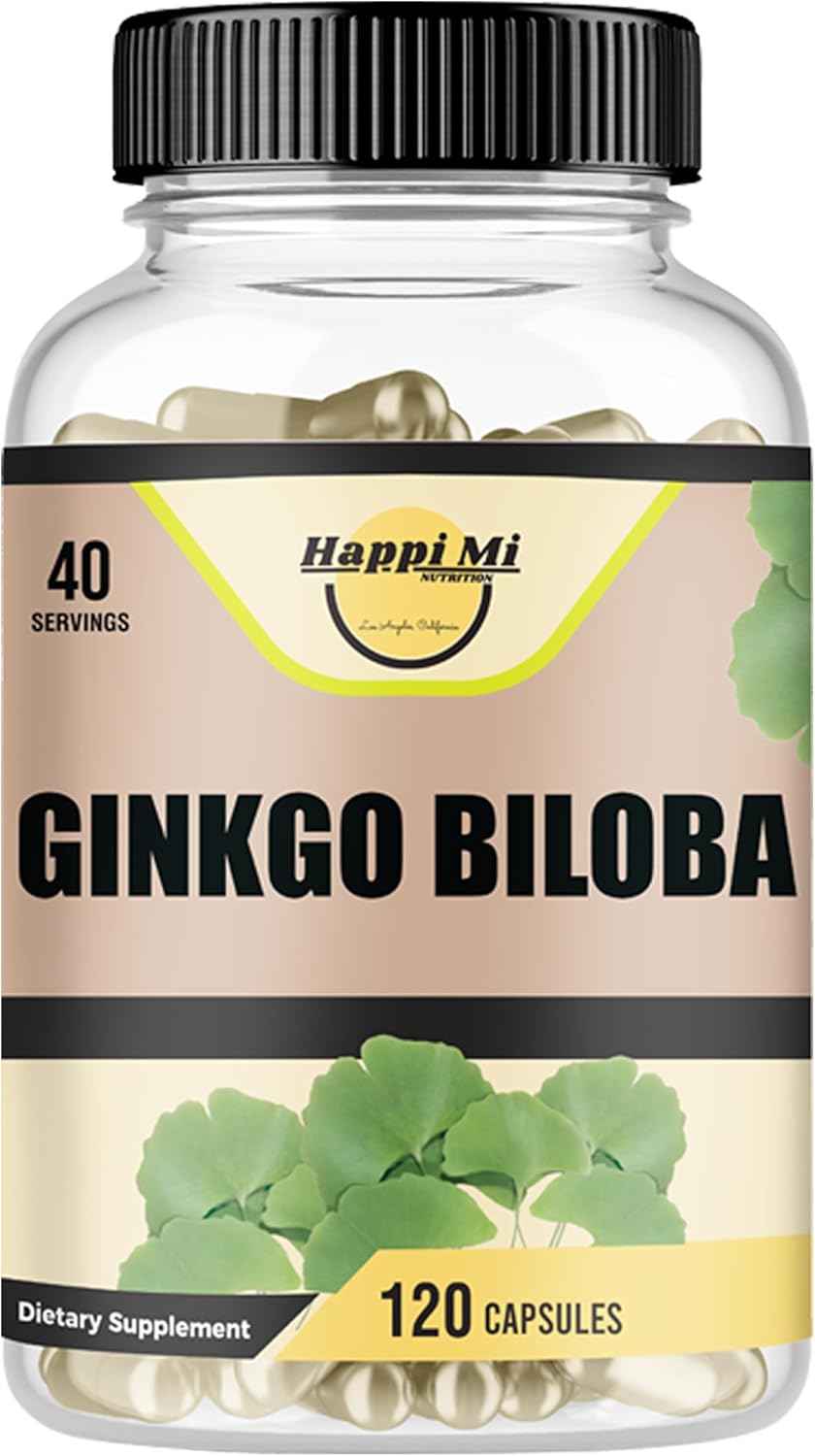 Ginkgo Biloba 1800mg, Ginkgo Biloba Organic, Memory & Brain Function Support, Improves Concentration and Cognitive Support, Clarity, 120 Veggie Caps, Non GMO, 120Caps - Image 2