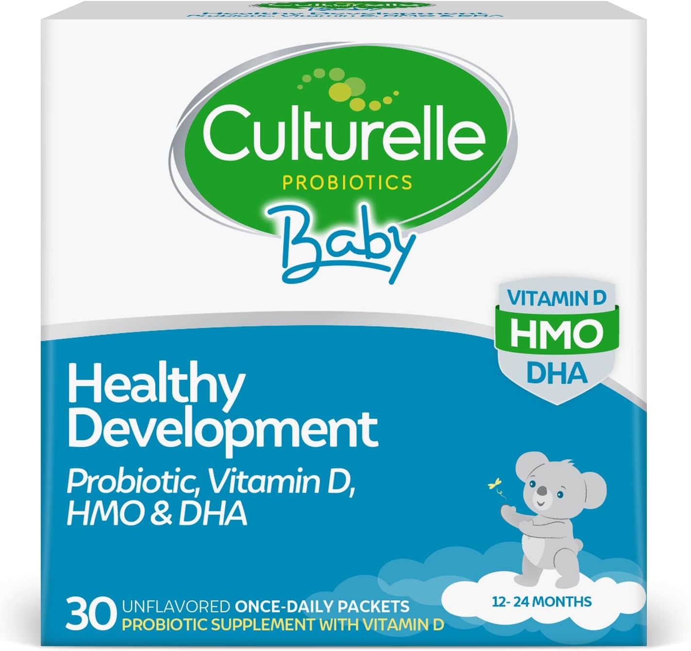 Culturelle Baby Healthy Development Probiotic, Vitamin D,HMO & DHA Packets, Helps Promote a Healthy Immune System&Digestive System* in Babies & Kids Ages 1+,Gluten Free & Non-GMO, 30 Count (Pack of 1) - Image 2