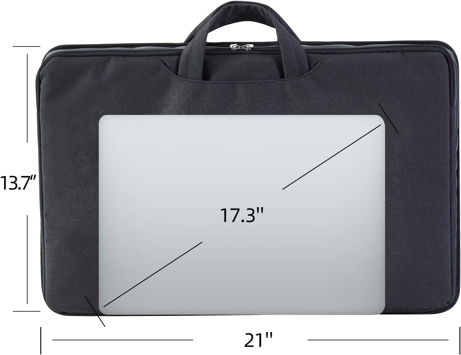 Laptop Lap Desk with All in One Bag to Hold Computer up to 17.3 Inch, Home Office Bed Desk with Cushion Sofa Desk, Laptop Stand with Wrist Pad (Black Carbon) - Image 5