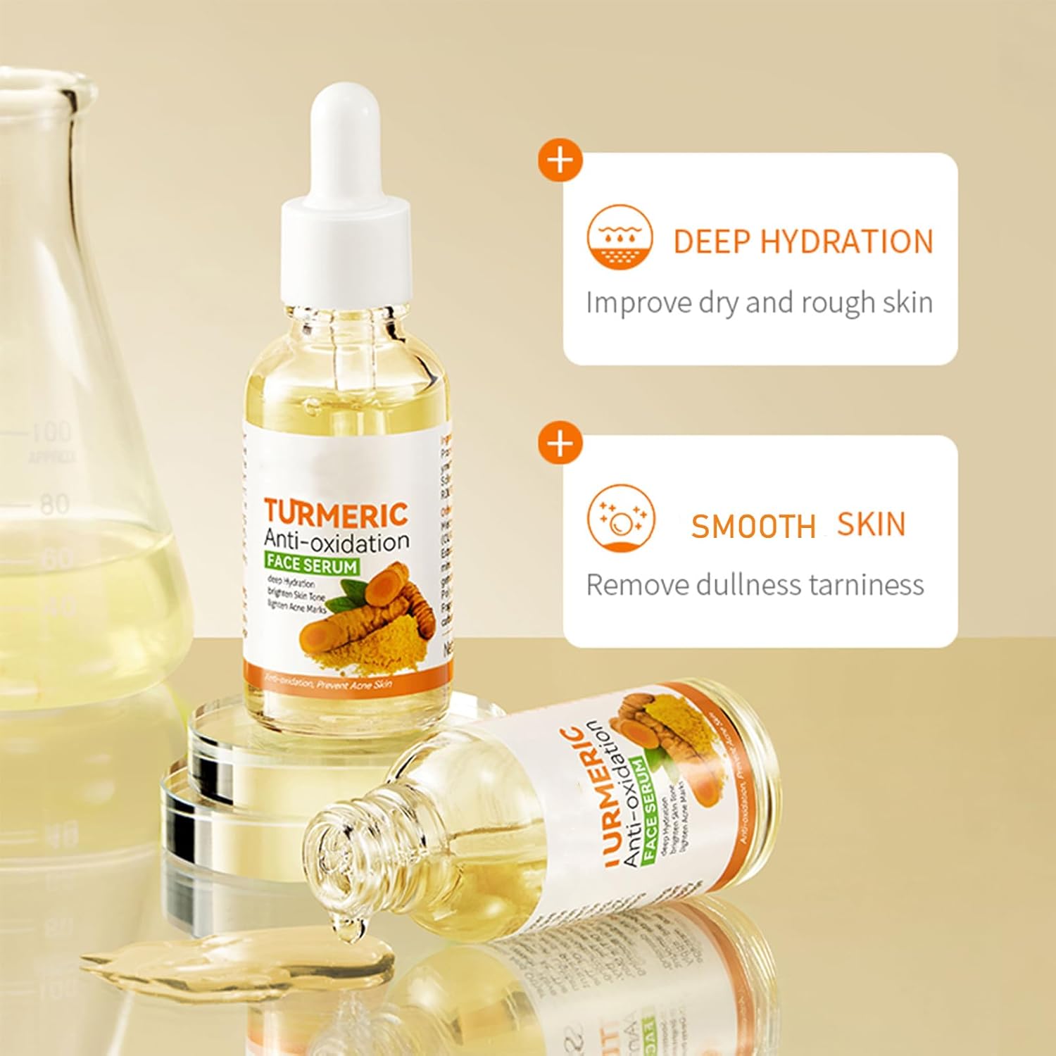Turmeric Skin Care Set, 11 Pcs Turmeric Skin Care Kit, Skincare Set with Turmeric Face Wash, Turmeric Soap, Toner, Face Serum & Face Cream, Eye Cream, Mask, Facial Kits for Women Mens - Image 5