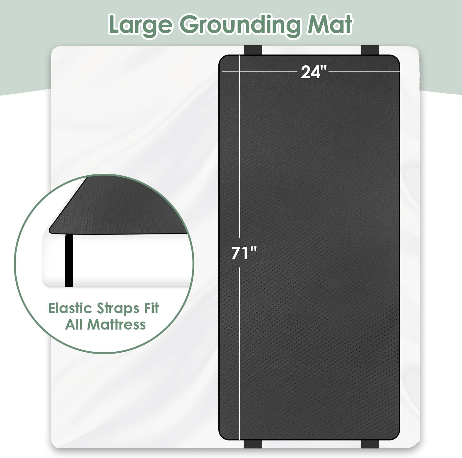 Grounding Mat for Bed, Grounding Sheet for Earth, Sleep Pad with Cord, Grounding Mattress King, Queen - Image 4